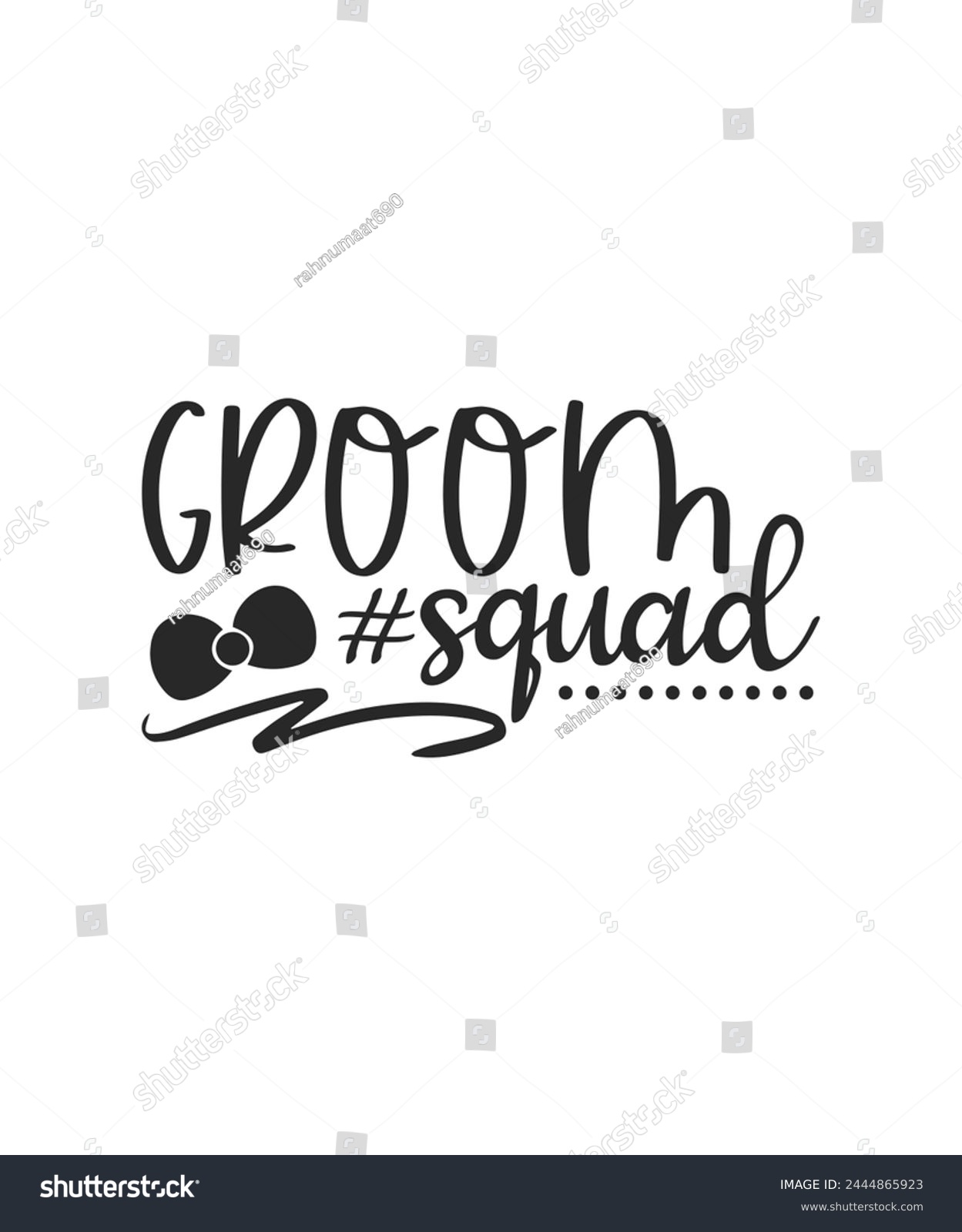 SVG of Groom squad wedding bride groom svg