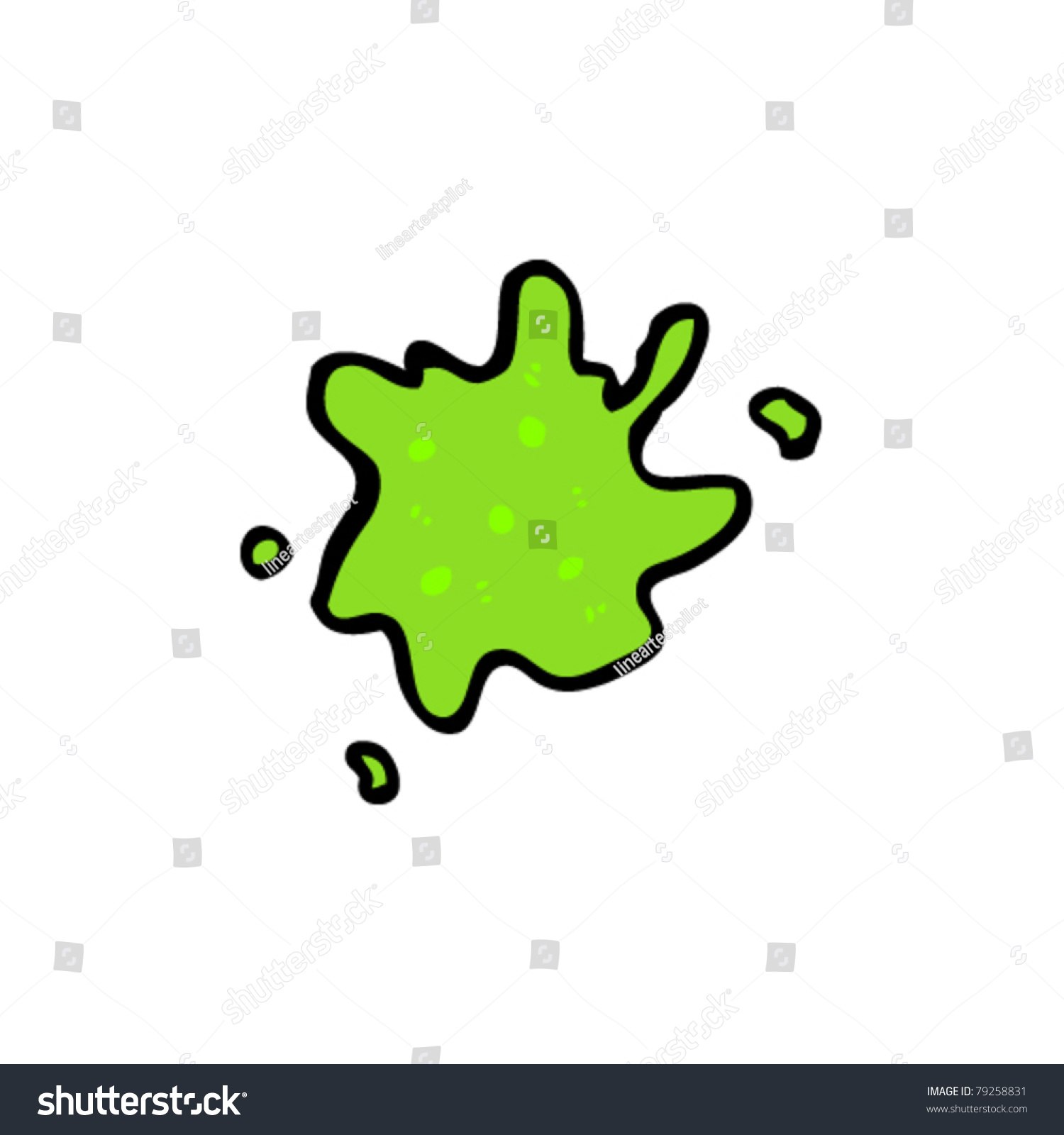 Gross Cartoon Snot Splat Stock Vector Illustration 79258831 : Shutterstock