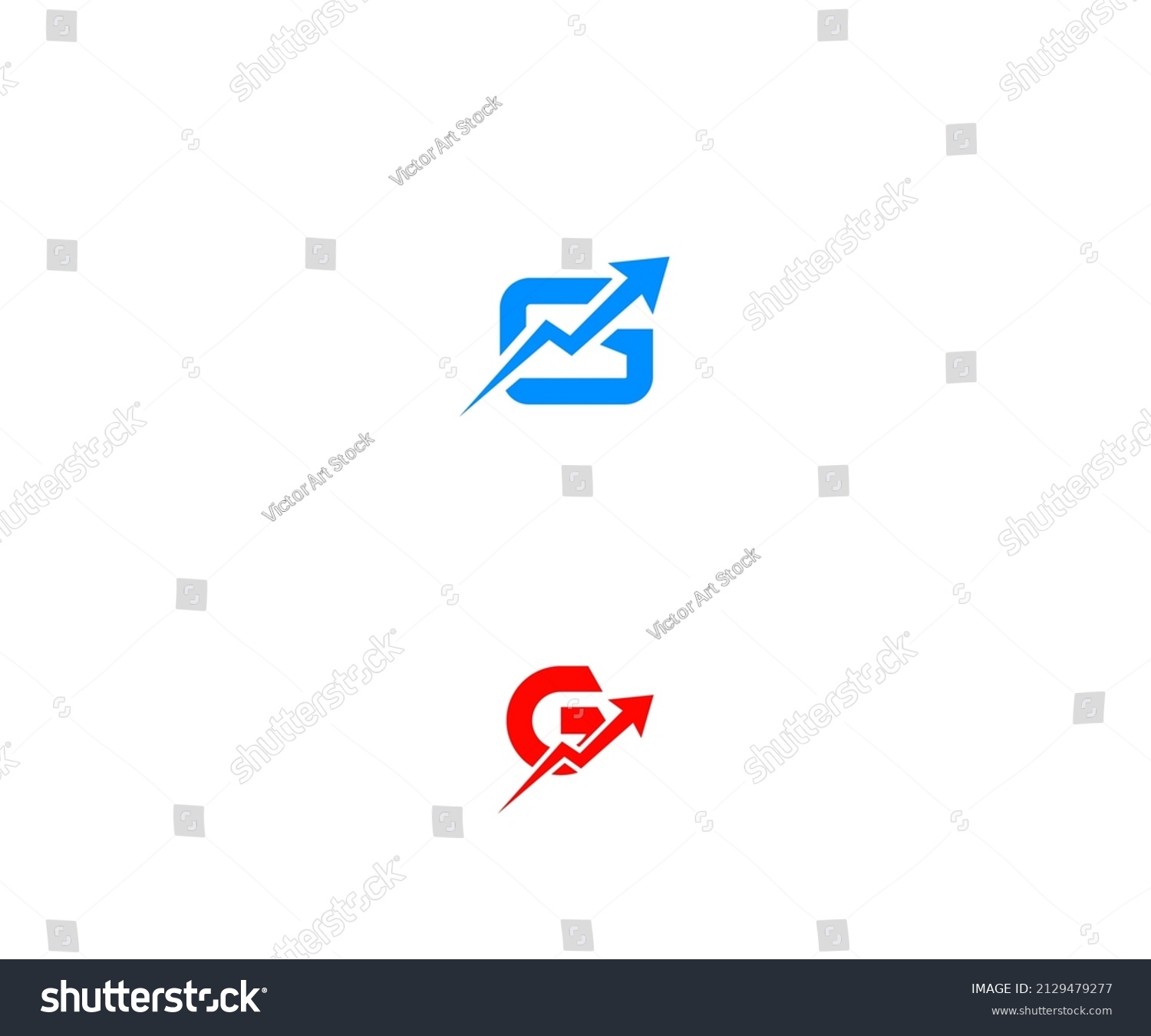 Groth Logo Design Template Vector Graphic Stock Vector (Royalty Free ...