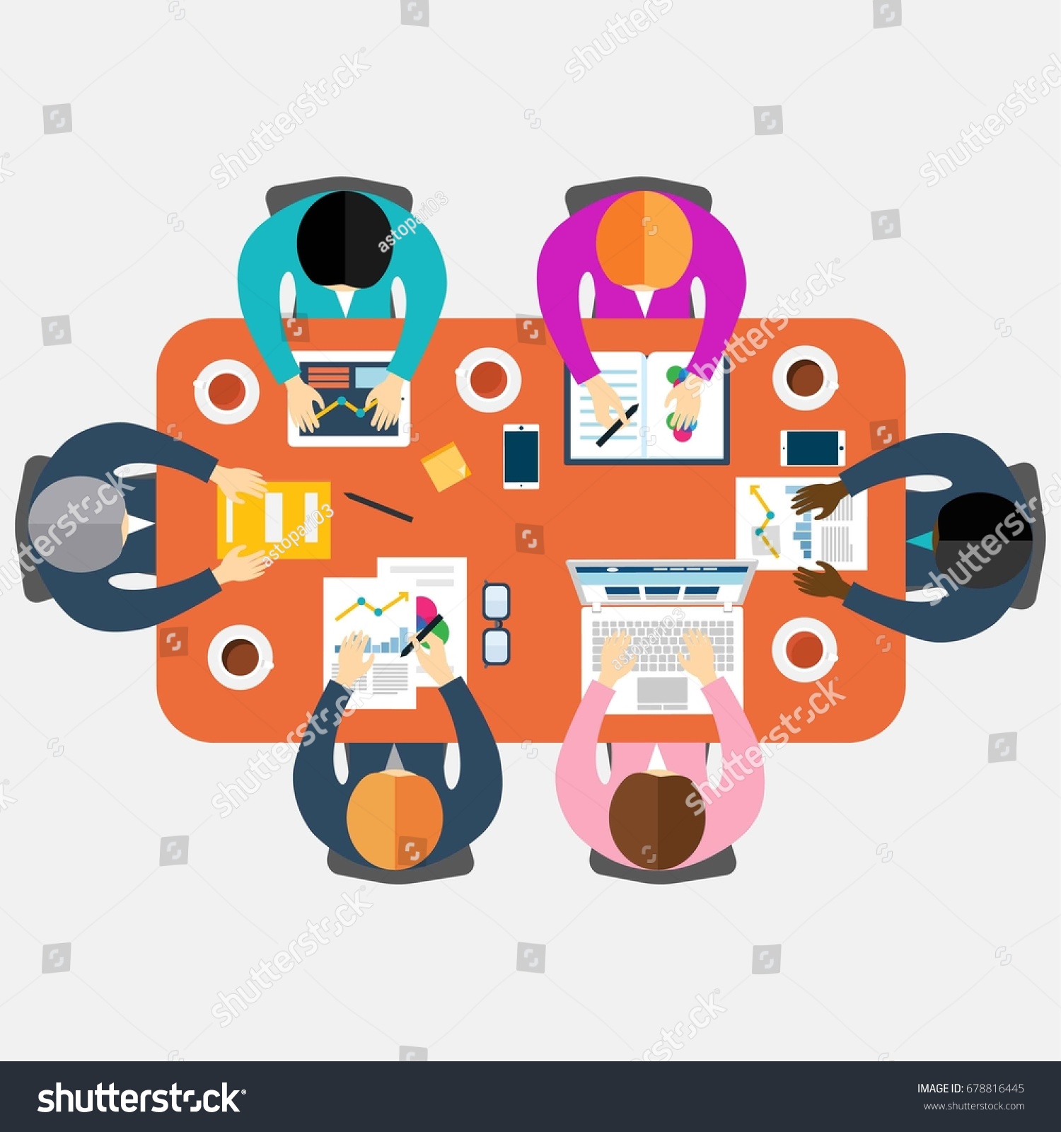Group Discussion Stock Vector Royalty Free 678816445
