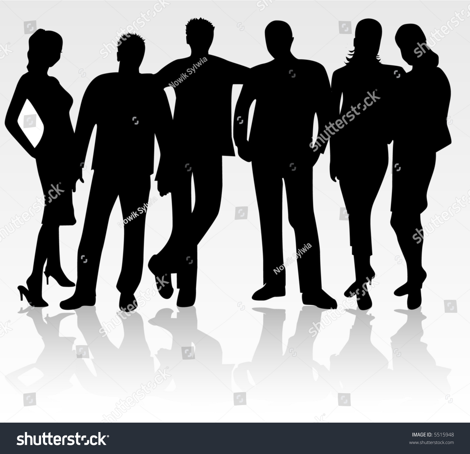 Group Of Friend , Vector Work - 5515948 : Shutterstock