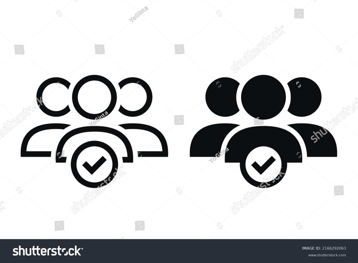 Group Team Check Mark Vector Illustration Stock Vector (Royalty Free ...