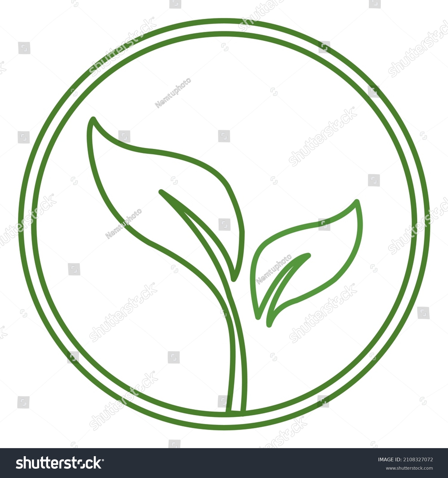 Growing Plant Logo Suitable Icons Logos Stock Vector (Royalty Free ...