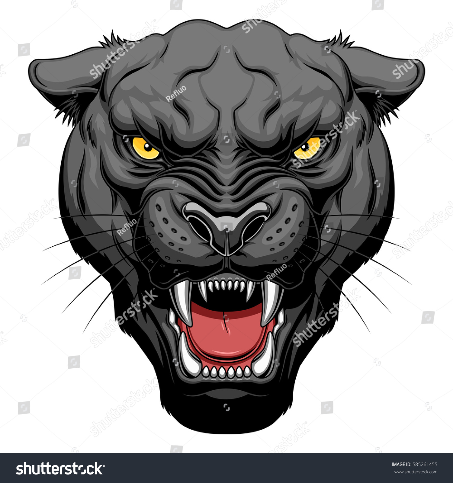 656 Growling panther Images, Stock Photos & Vectors | Shutterstock