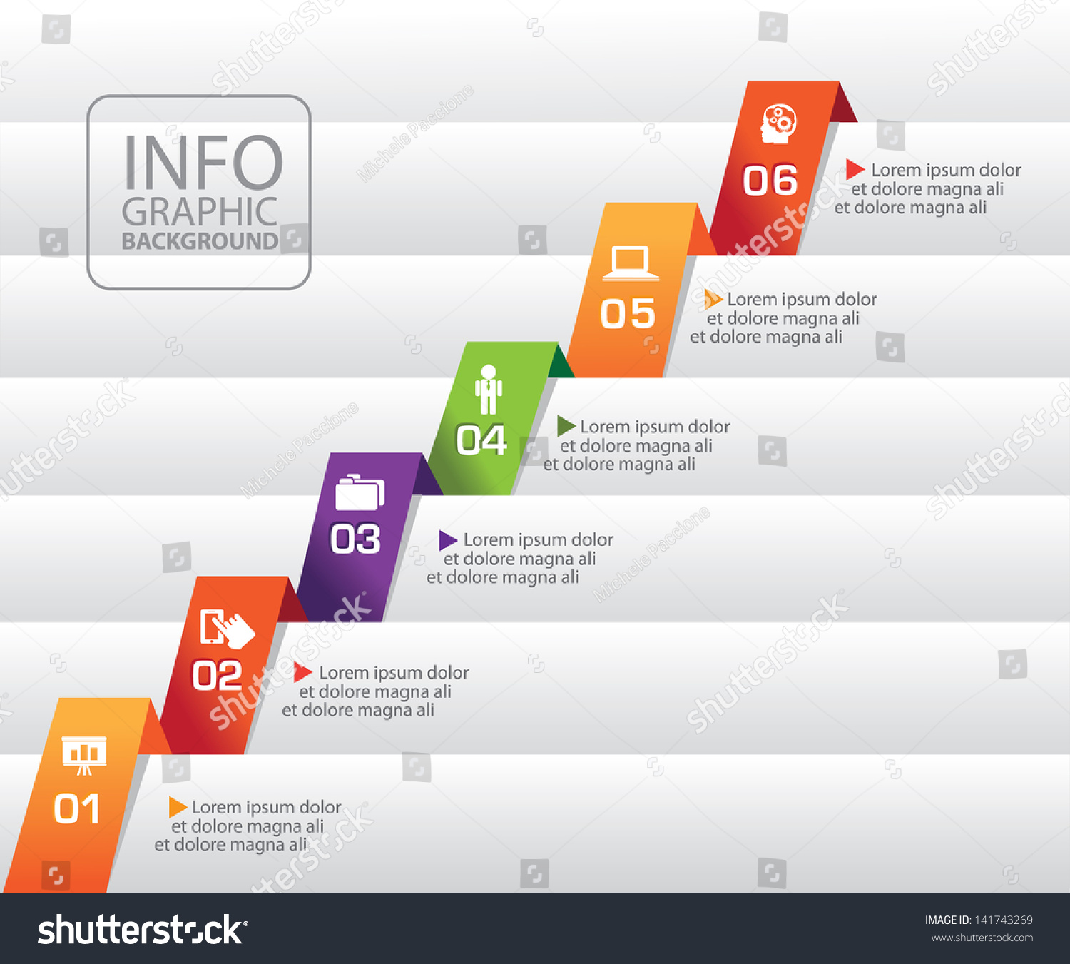 Growth Info Graphic. Eps 10 Vector, Grouped For Easy Editing. No Open ...