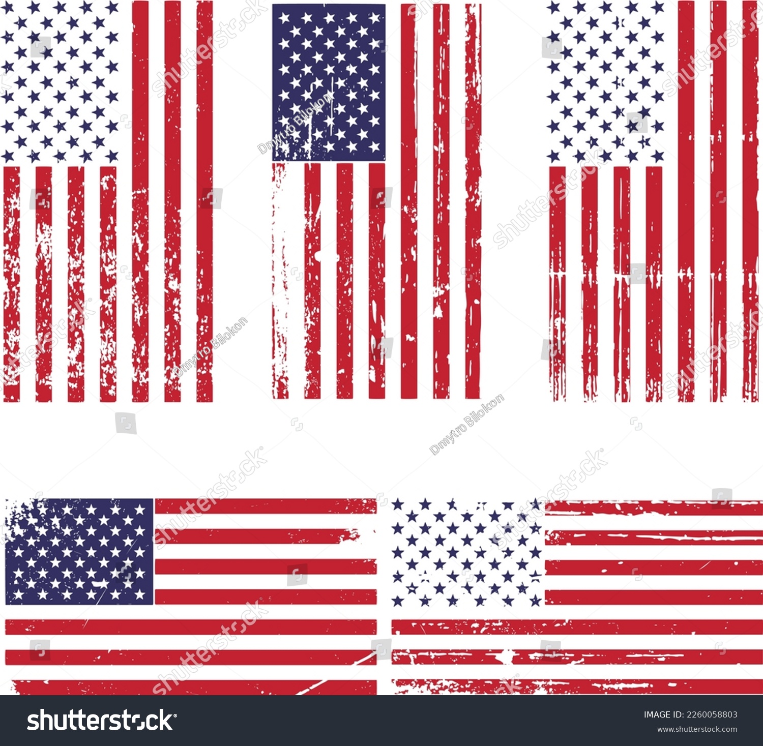 SVG of Grunge American flag, USA flag, SVG Vector svg