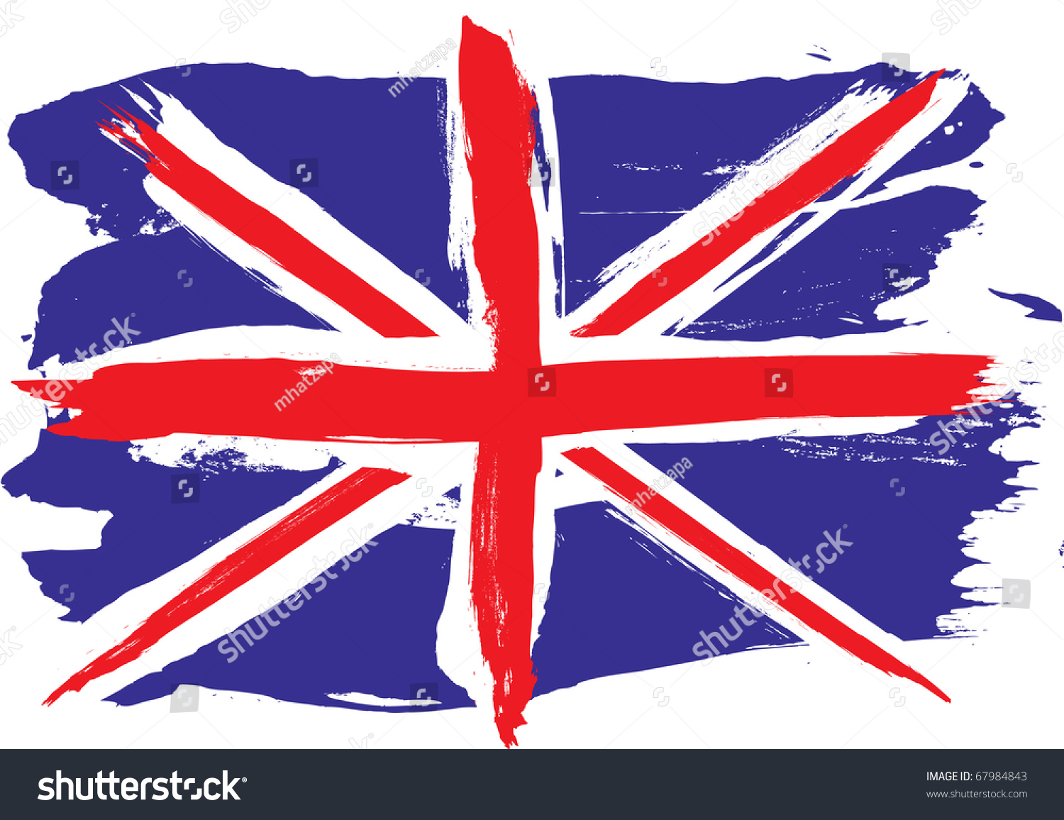 Grunge England Flag Stock Vector 67984843 - Shutterstock