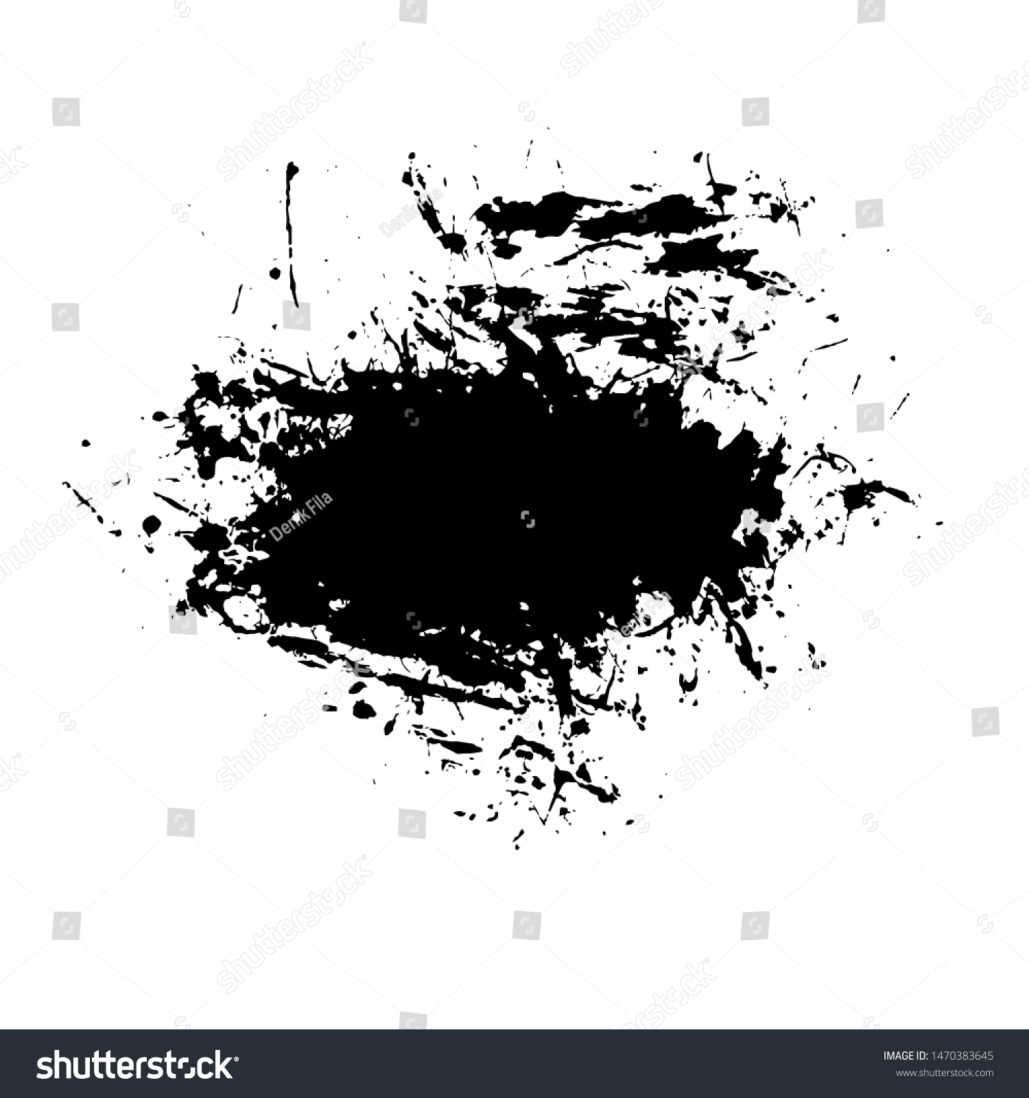 SVG of Grunge Ink Paintbrush Splattered Vector Art for Cover, Poster, Flyer, Brochure, Banner, Background or Wallpaper Design Download svg