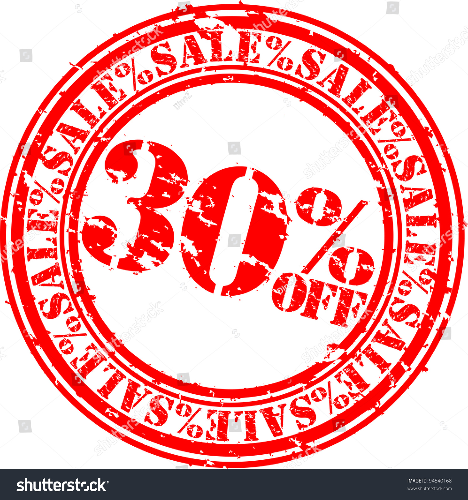 SVG of Grunge 30 percent sale off rubber stamp, vector illustration svg