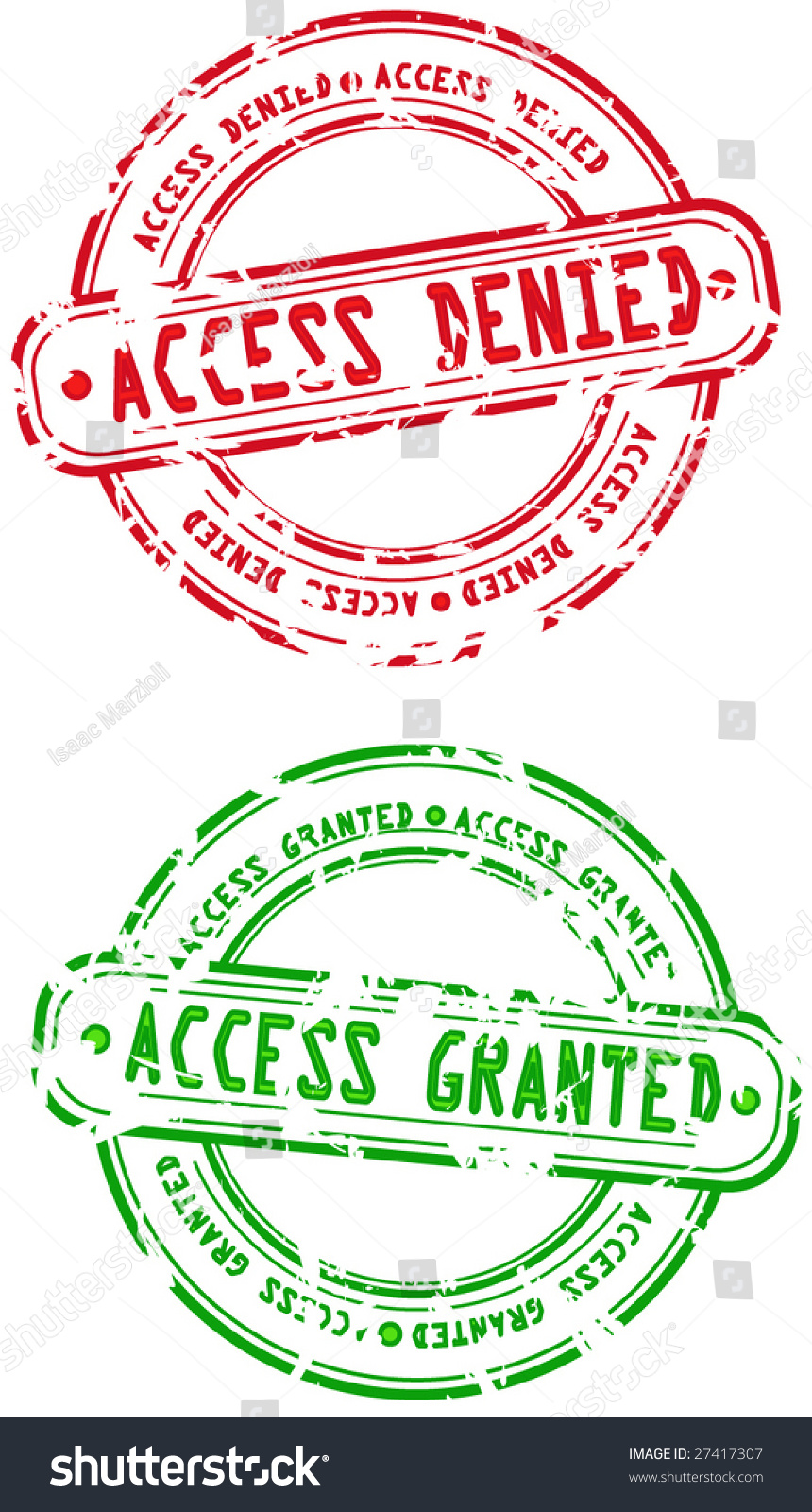 Grunge Rubber Stamp - Access Denied And Access Granted - Vector ...