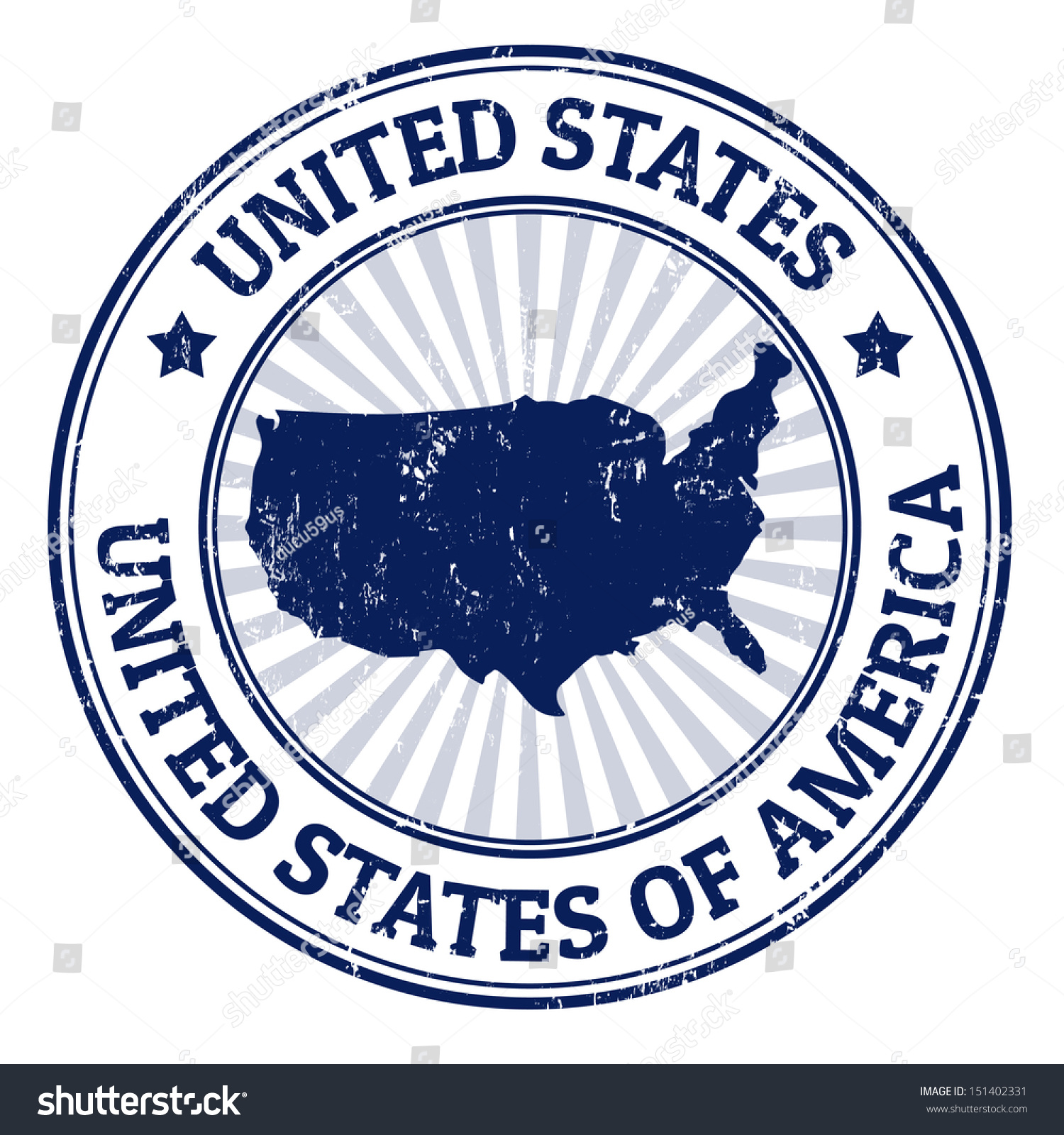 Grunge Rubber Stamp With The Name And Map Of United States Of America ...