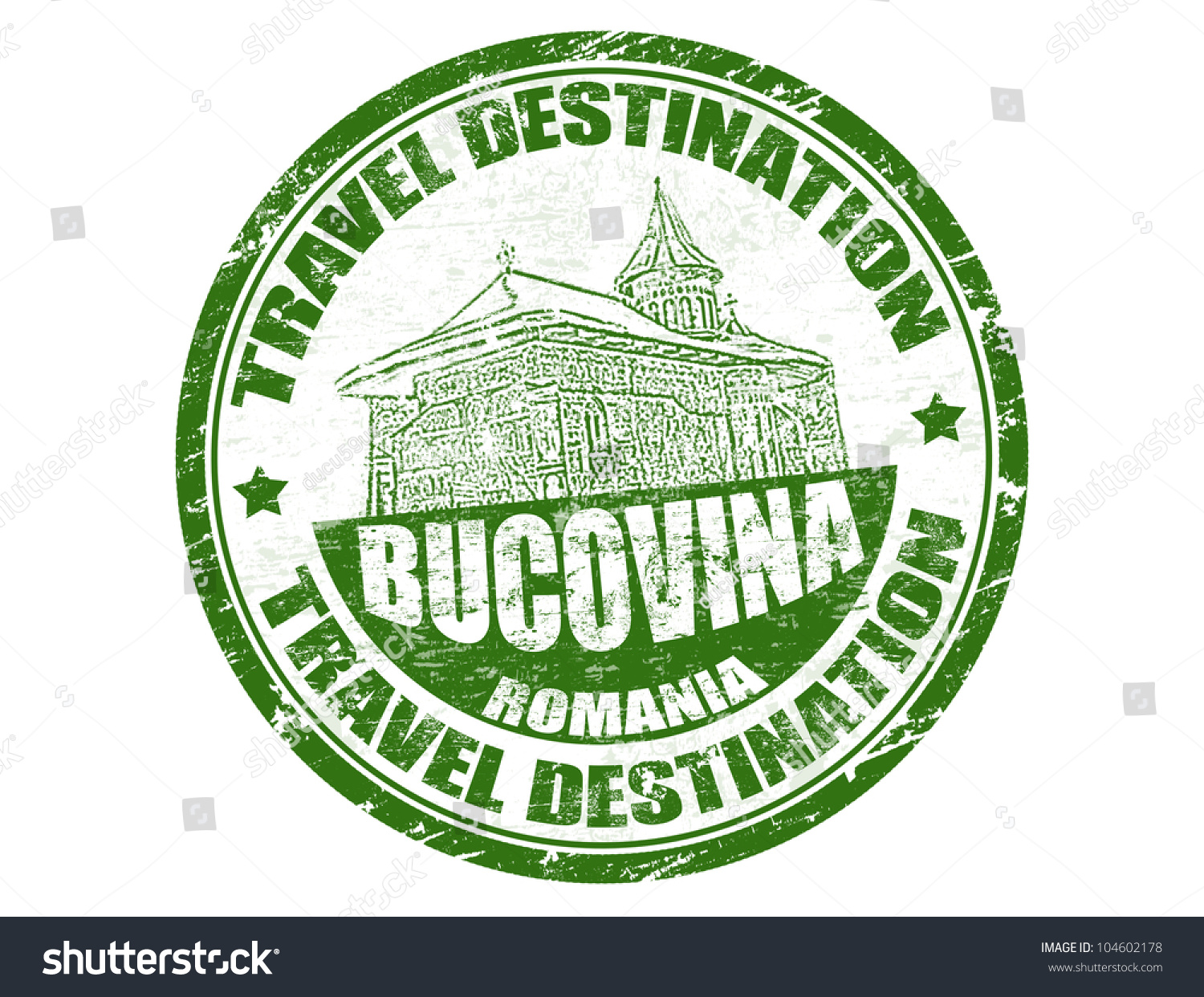 SVG of Grunge rubber stamp with the text travel destinations Bucovina inside, vector illustration svg