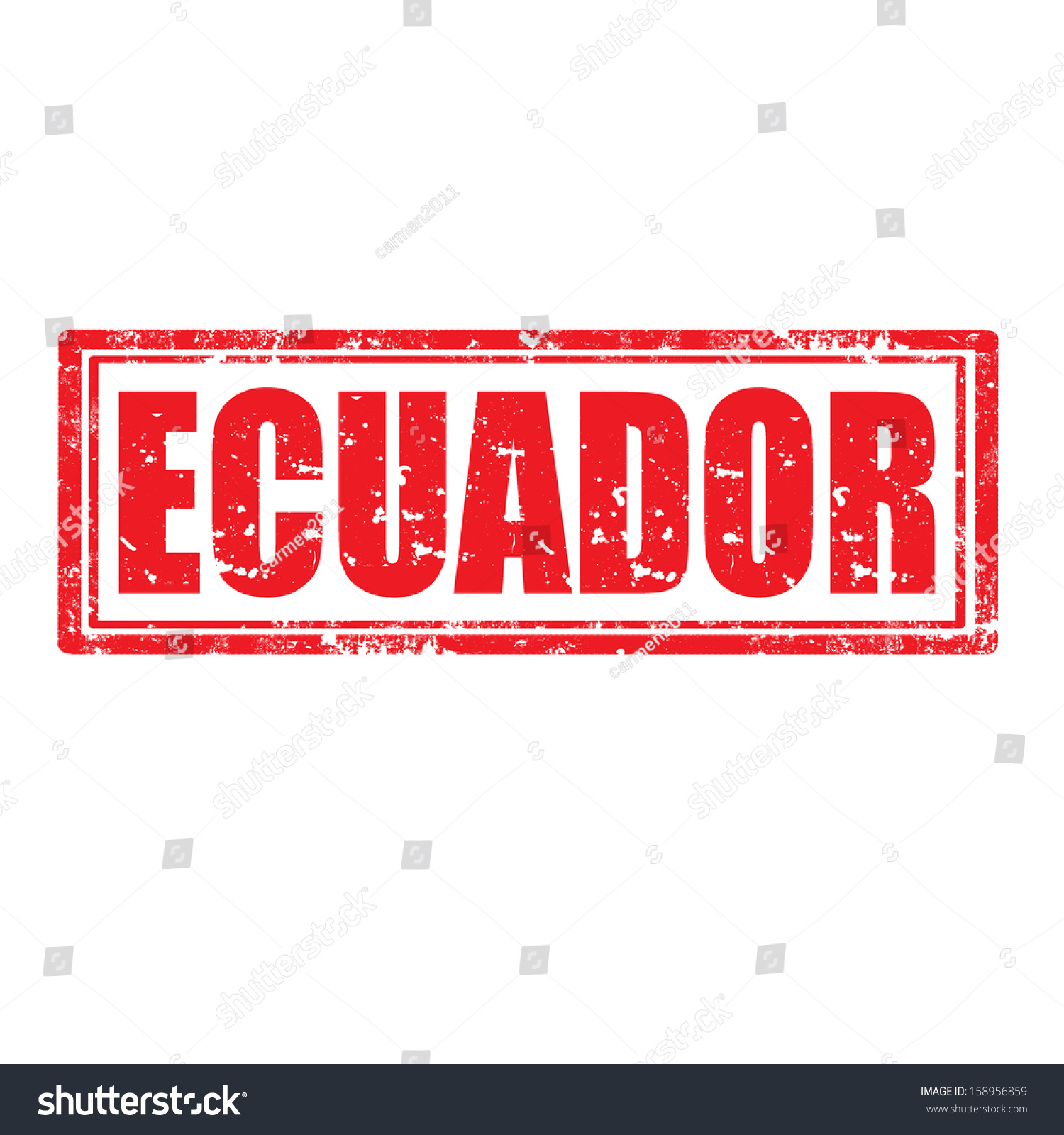 Grunge Rubber Stamp Word Ecuadorvector Illustration Stock Vector ...