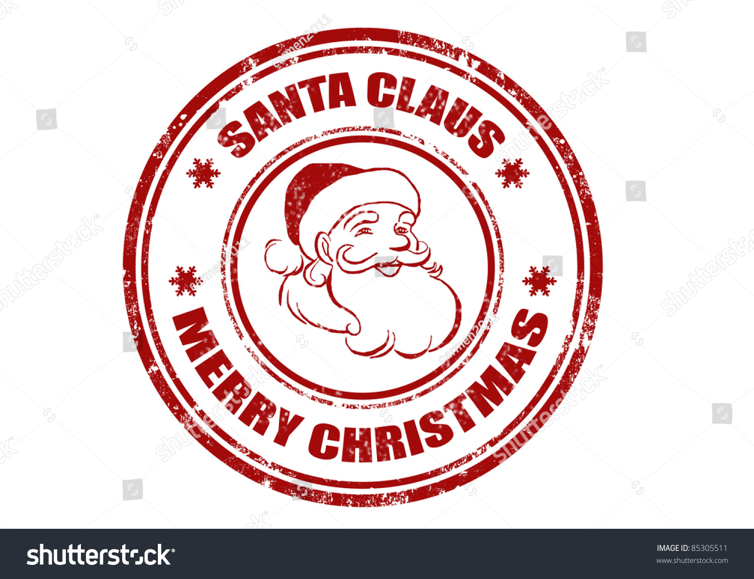 Grunge Rubber Stamp With Word Santa Claus And Merry Christmas Inside ...