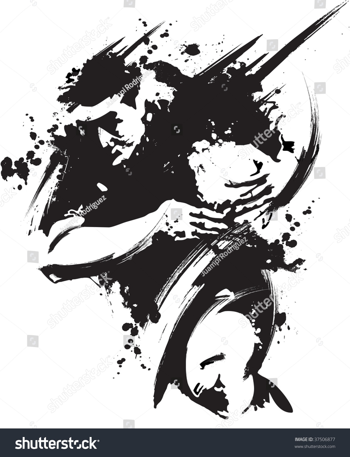 Grunge Rugby Stock Vector Illustration 37506877 : Shutterstock