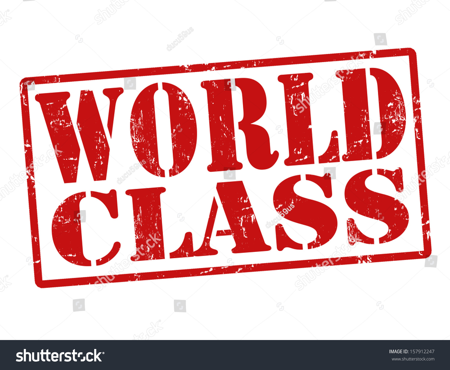 Grunge Stamp Words World Class Written Stock Vector Royalty Free