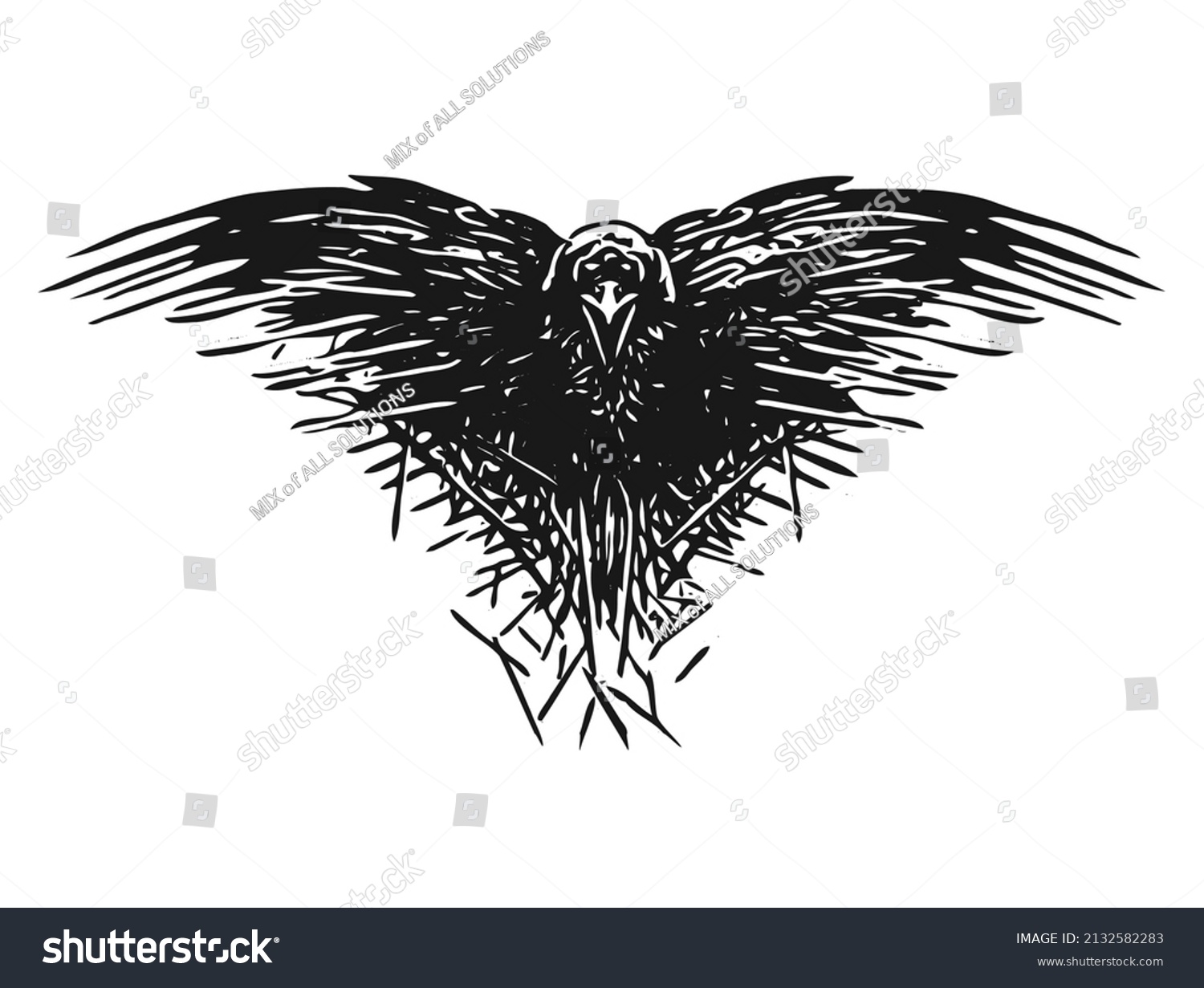 5,862 Raven tattoo Images, Stock Photos & Vectors | Shutterstock