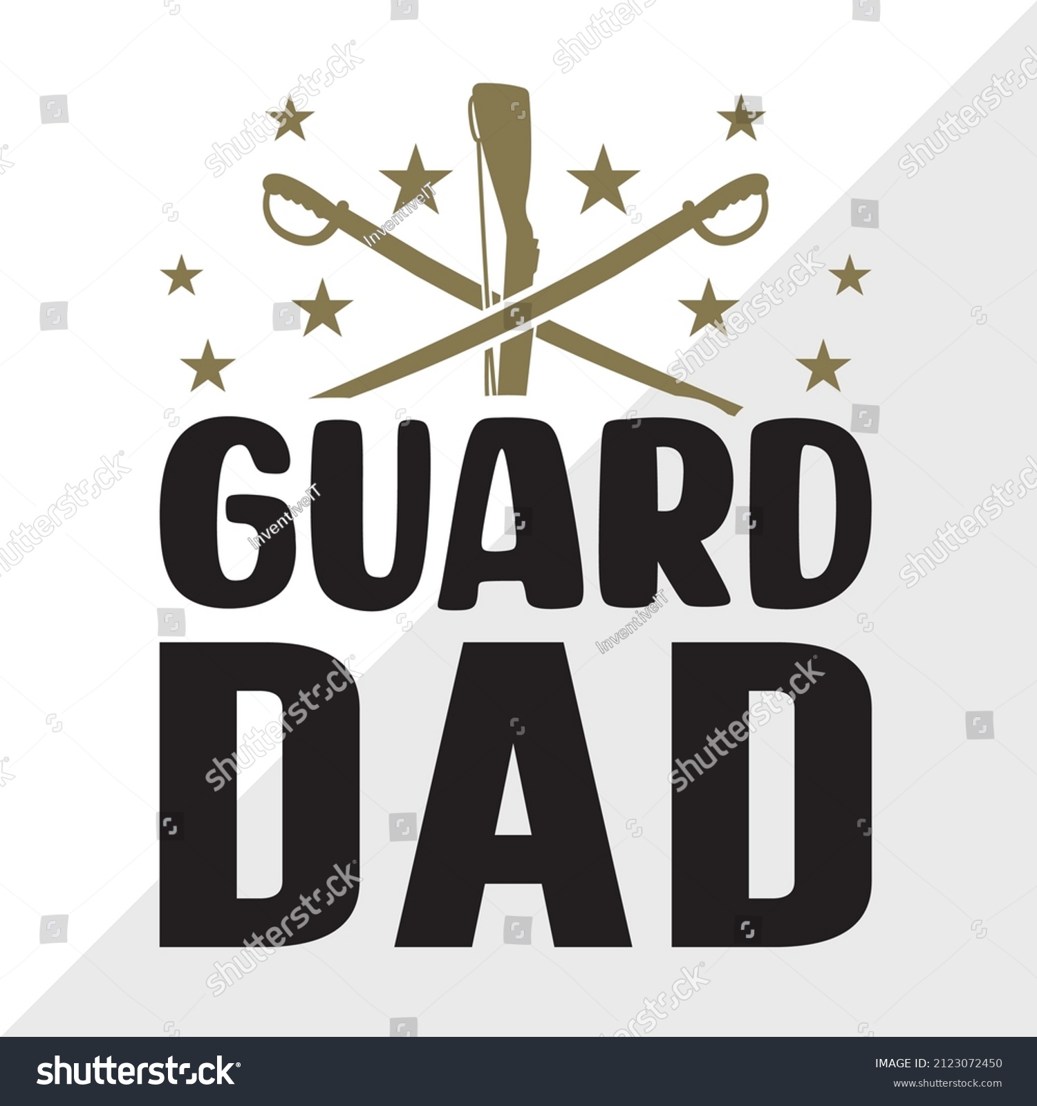 SVG of Guard Dad Printable Vector Illustration svg