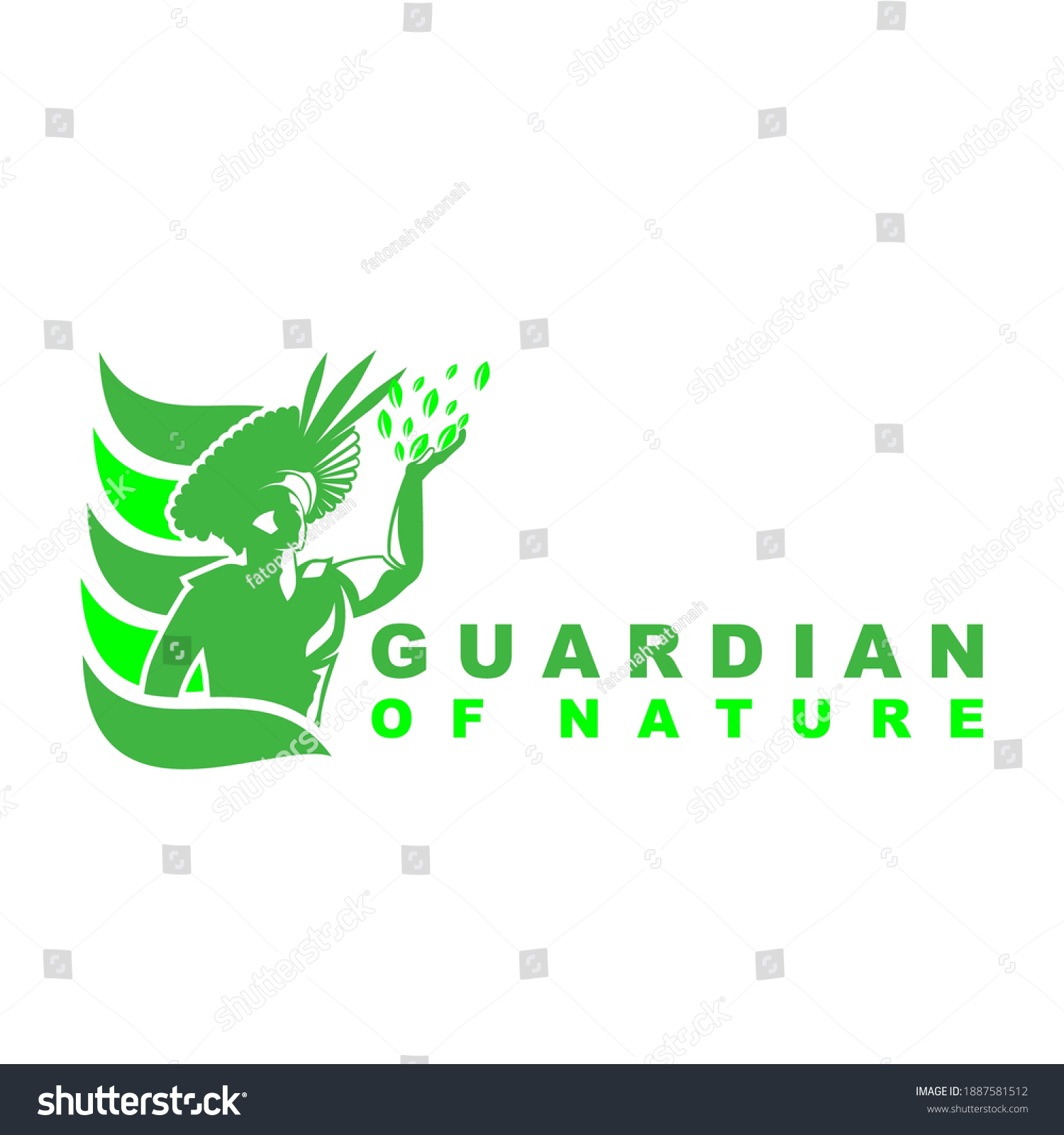 Nature Logo Design Vector Vector (Royalty Free) 1887581512