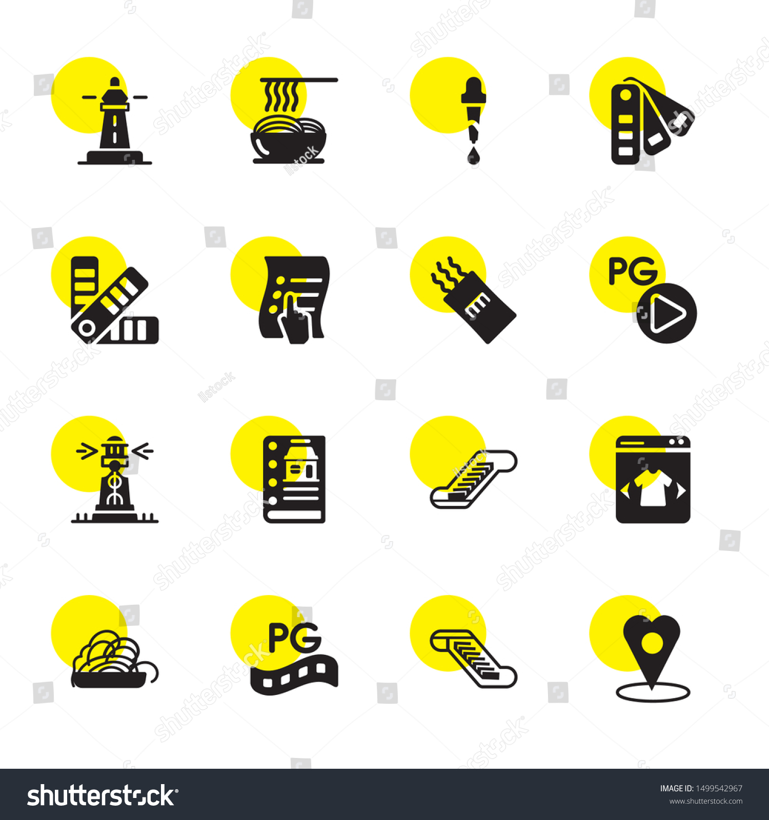 Guide Icons Editable 16 Guide Icons Stock Vector Royalty Free