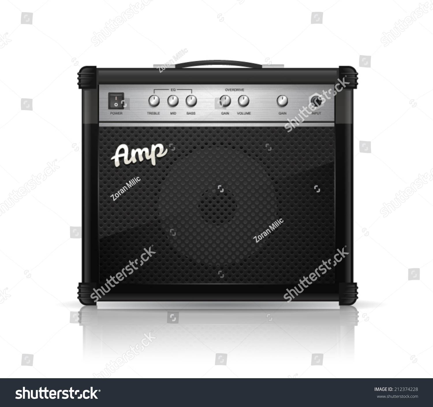 Guitar Amplifier Vector Illustration Stock Vector (Royalty Free ...