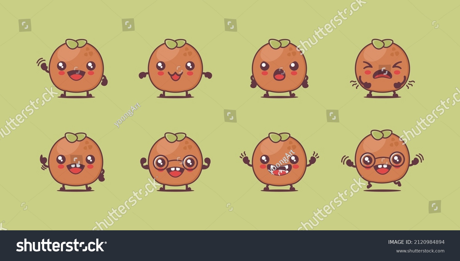 Gulab Jamun Cartoon Vector Illustration Traditional Stock Vector