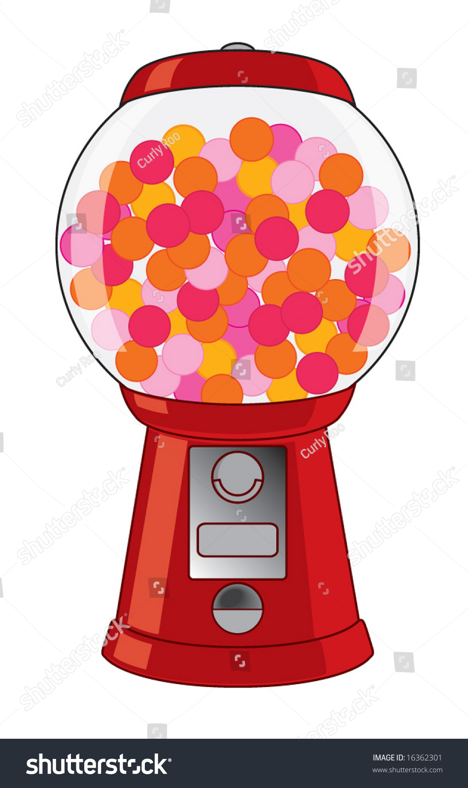 Gum Machine Stock Vector Illustration 16362301 : Shutterstock