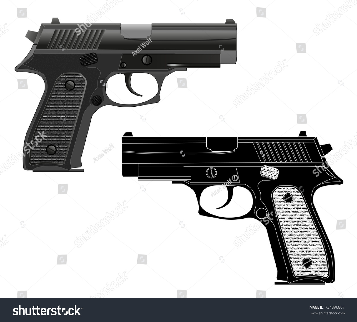 16 Sig sauer Stock Vectors, Images & Vector Art | Shutterstock