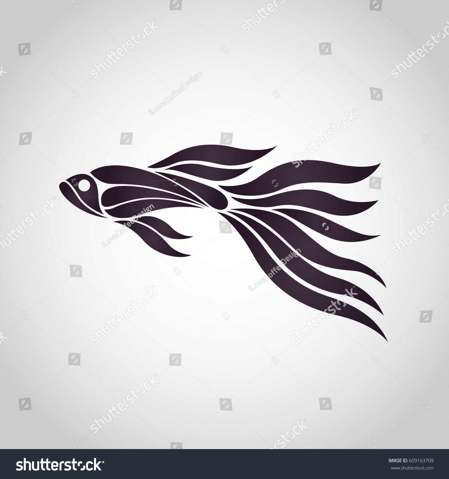 Guppy Fish Logo Vector Icon Design Stock Vector (Royalty Free ...