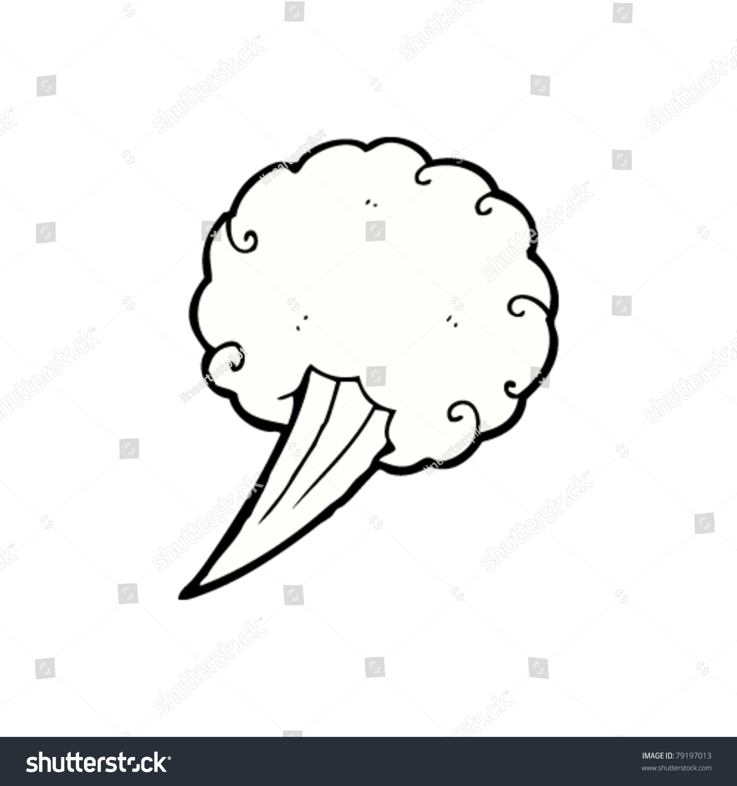 Gust Wind Cartoon Stock Vector 79197013 - Shutterstock