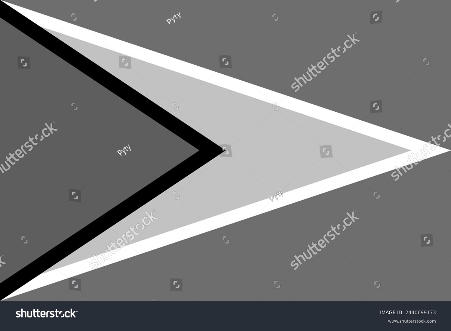 SVG of Guyana flag - greyscale monochrome vector illustration. Flag in black and white svg