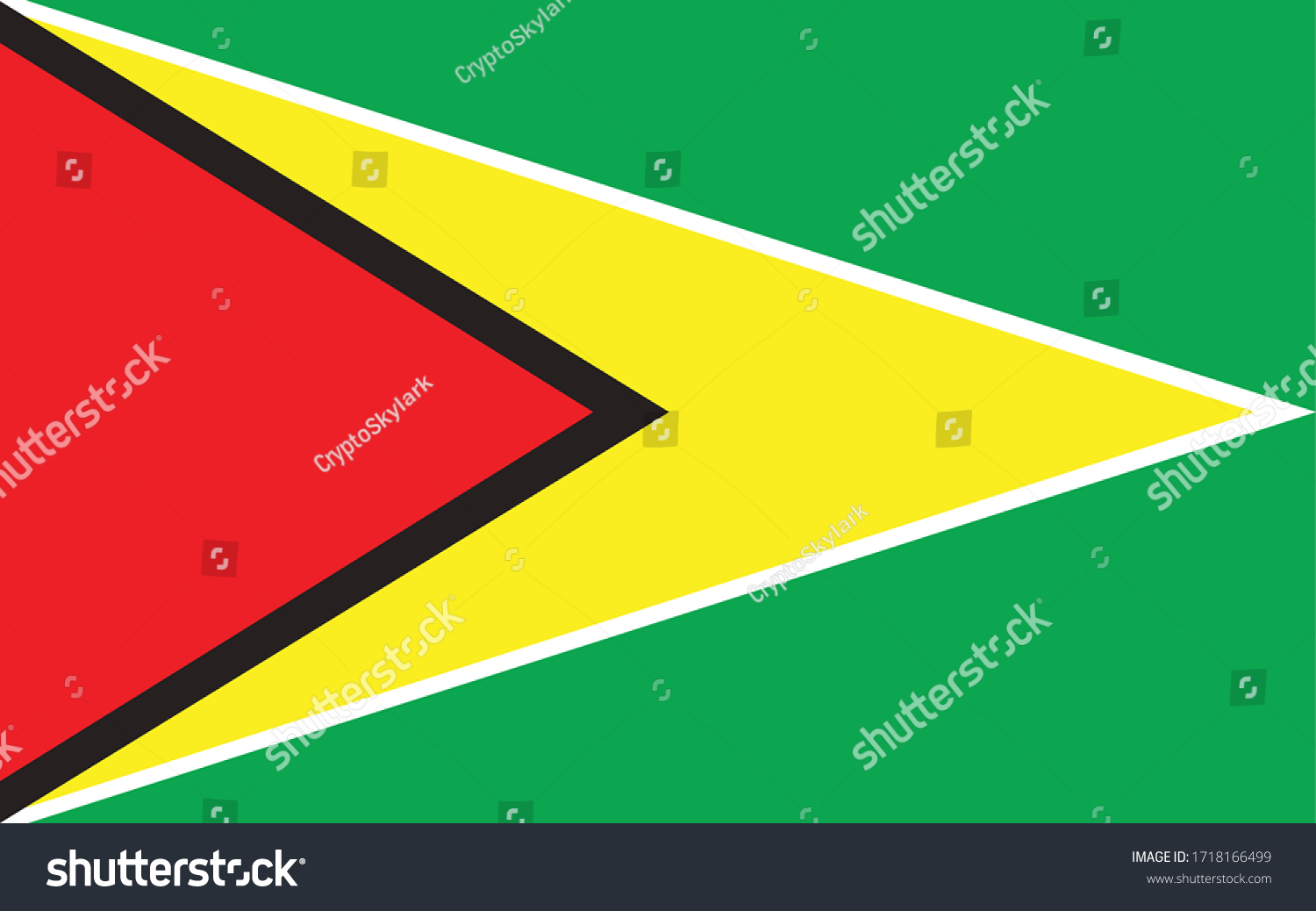 SVG of Guyana flag vector graphic. Rectangle Guyanese flag illustration. Guyana country flag is a symbol of freedom, patriotism and independence. svg