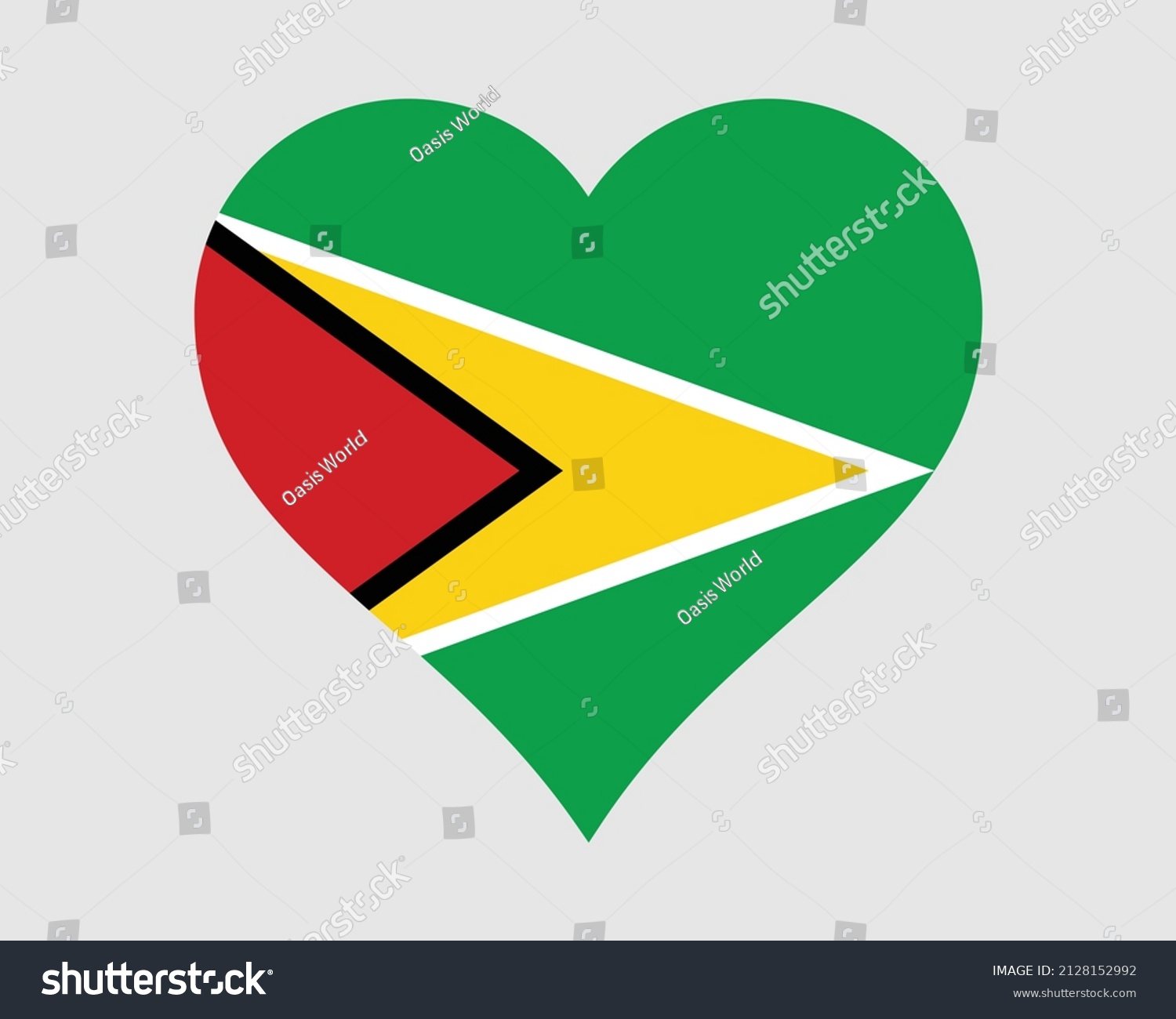 SVG of Guyana Heart Flag. Guyanese Love Shape Country Nation National Flag. Co-operative Republic of Guyana Banner Icon Sign Symbol. EPS Vector Illustration. svg