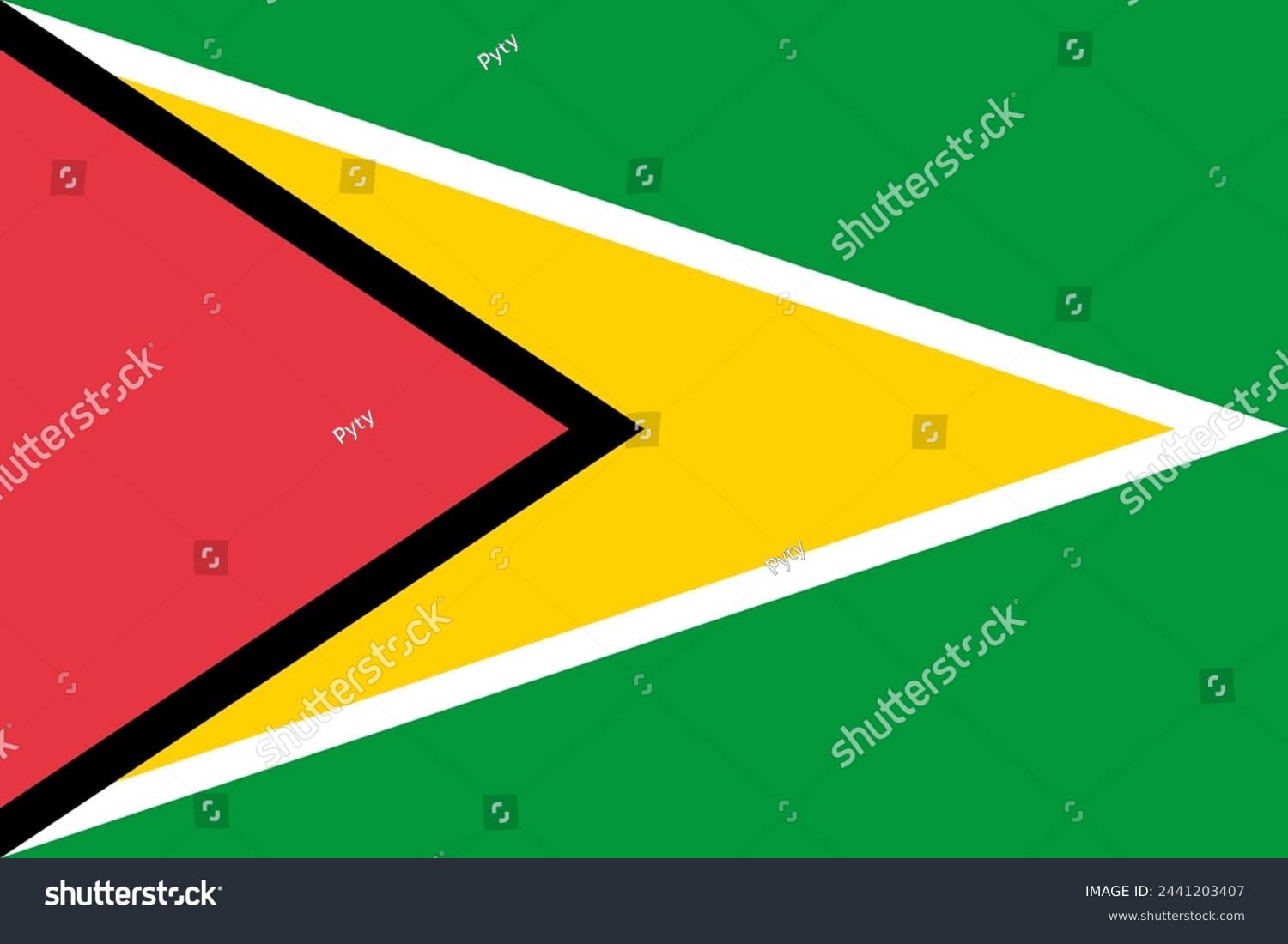 SVG of Guyana vector flag in official colors and 3:2 aspect ratio. svg