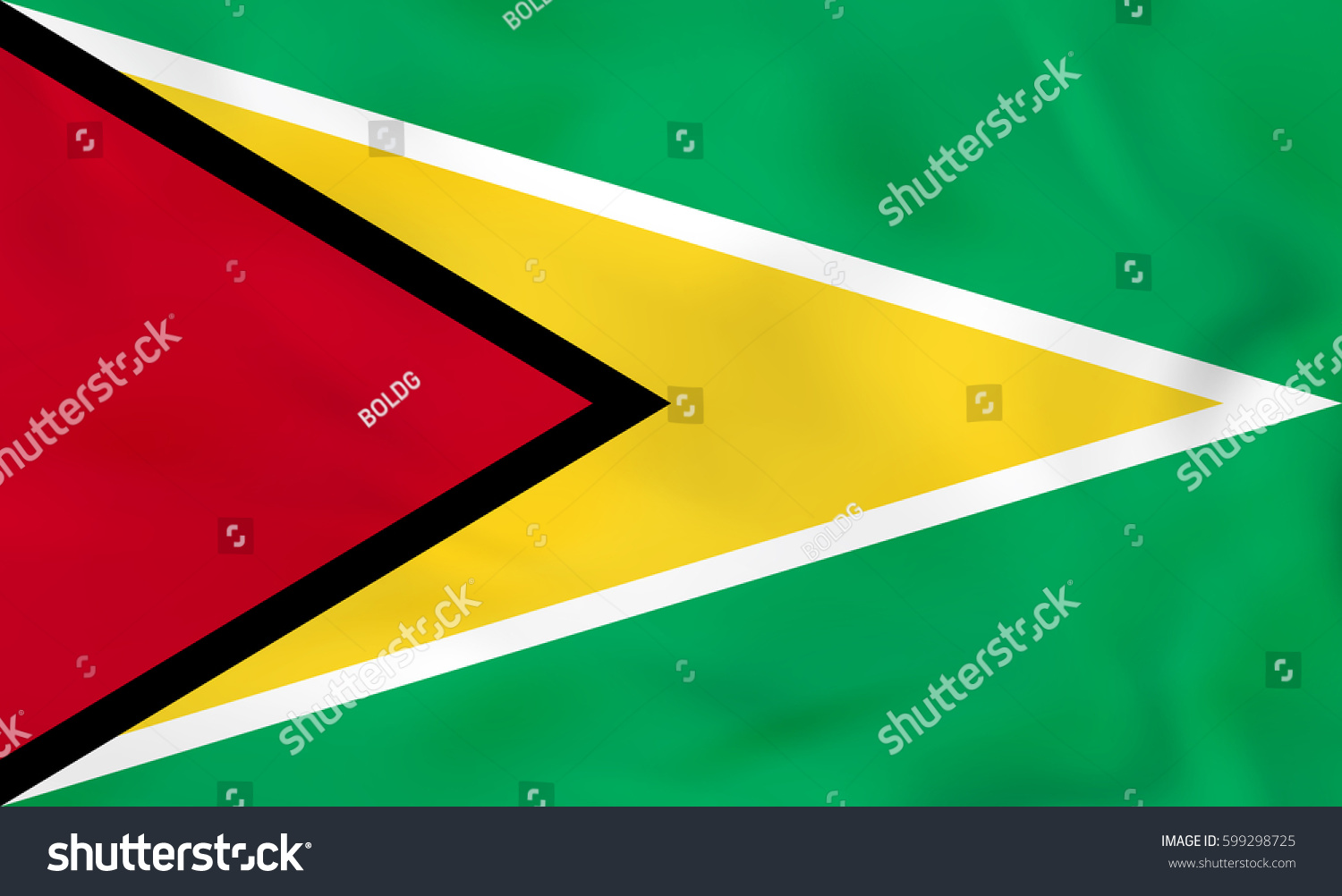 SVG of Guyana waving flag. Guyana national flag background texture. Vector illustration. svg