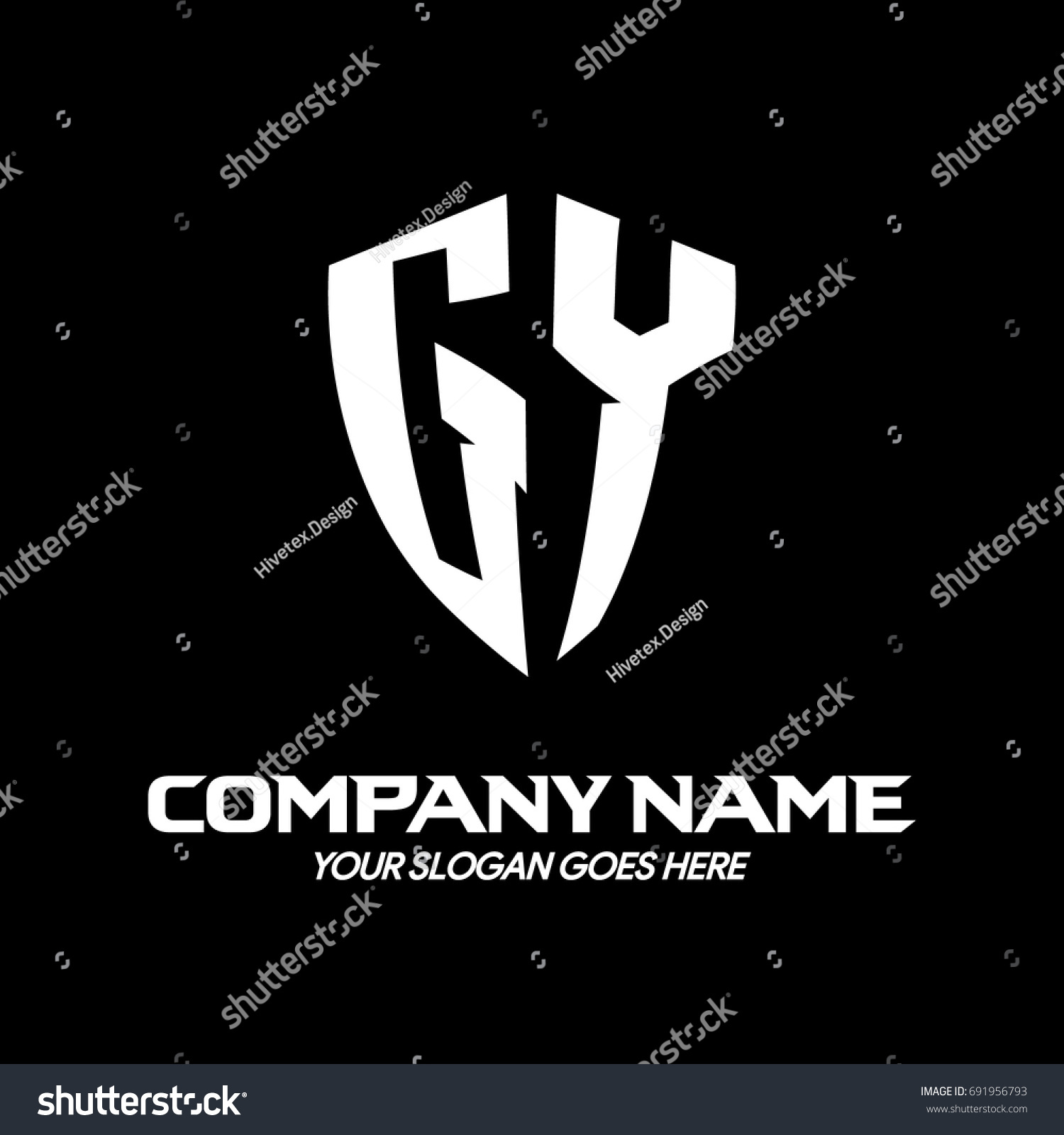 Gy Logo Stock Vector Royalty Free