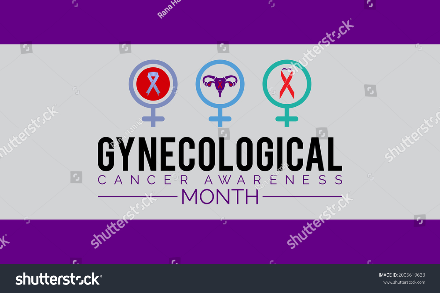 Gynecological Cancer Awareness Banner Design Importance Stock Vector Royalty Free 2005619633 