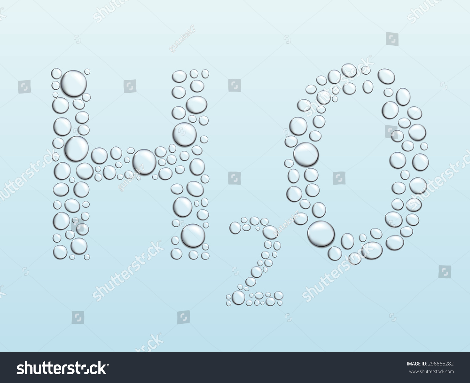 H2o Chemical Compound Composed Transparent Vector Stock Vector (Royalty ...