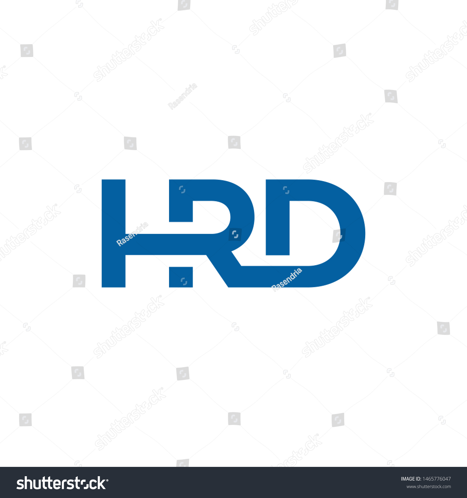 H R D Letter Logo Design Stock Vector Royalty Free 1465776047 