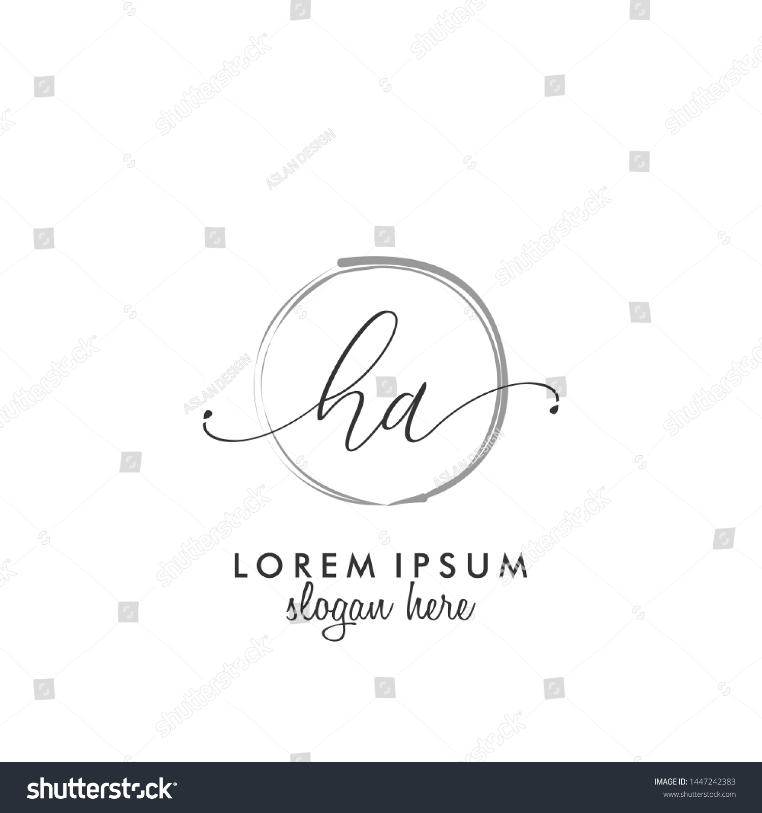 Ha initials Images, Stock Photos & Vectors | Shutterstock