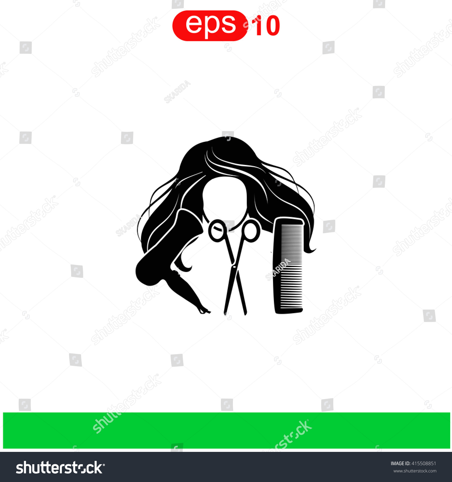 Hair Salon Icon Stock Vector 415508851 - Shutterstock