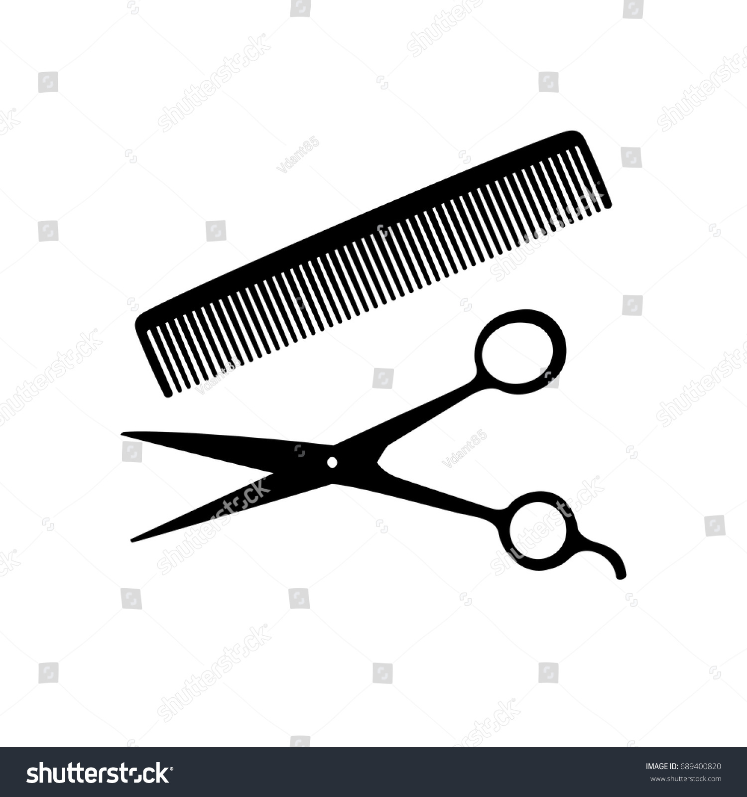 Hair Salon Icon Set Vector Illustration Vetor Stock Livre De Direitos 689400820 Shutterstock 5293