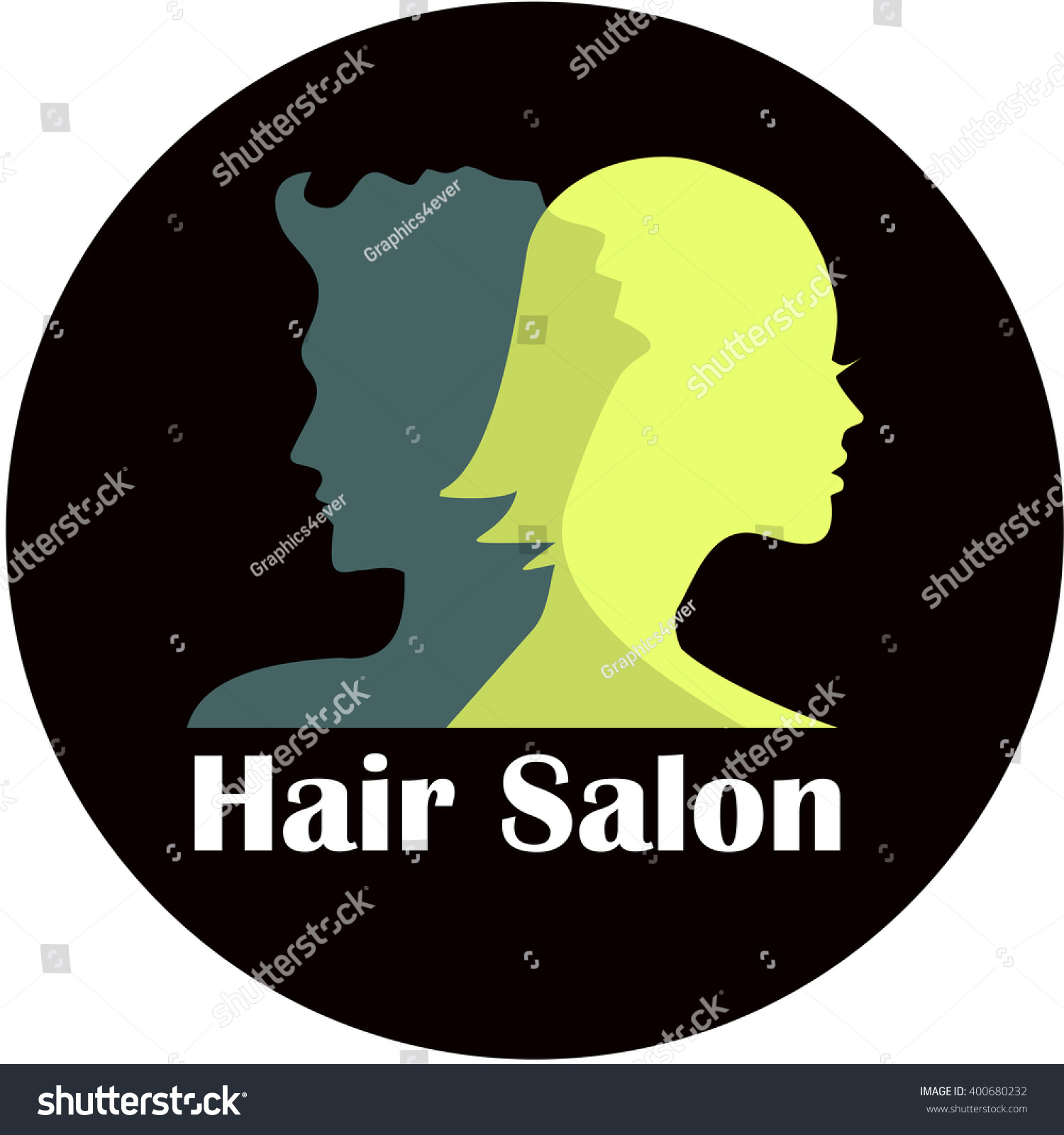 Hair Salon Logo Stock Vector (Royalty Free) 400680232 | Shutterstock