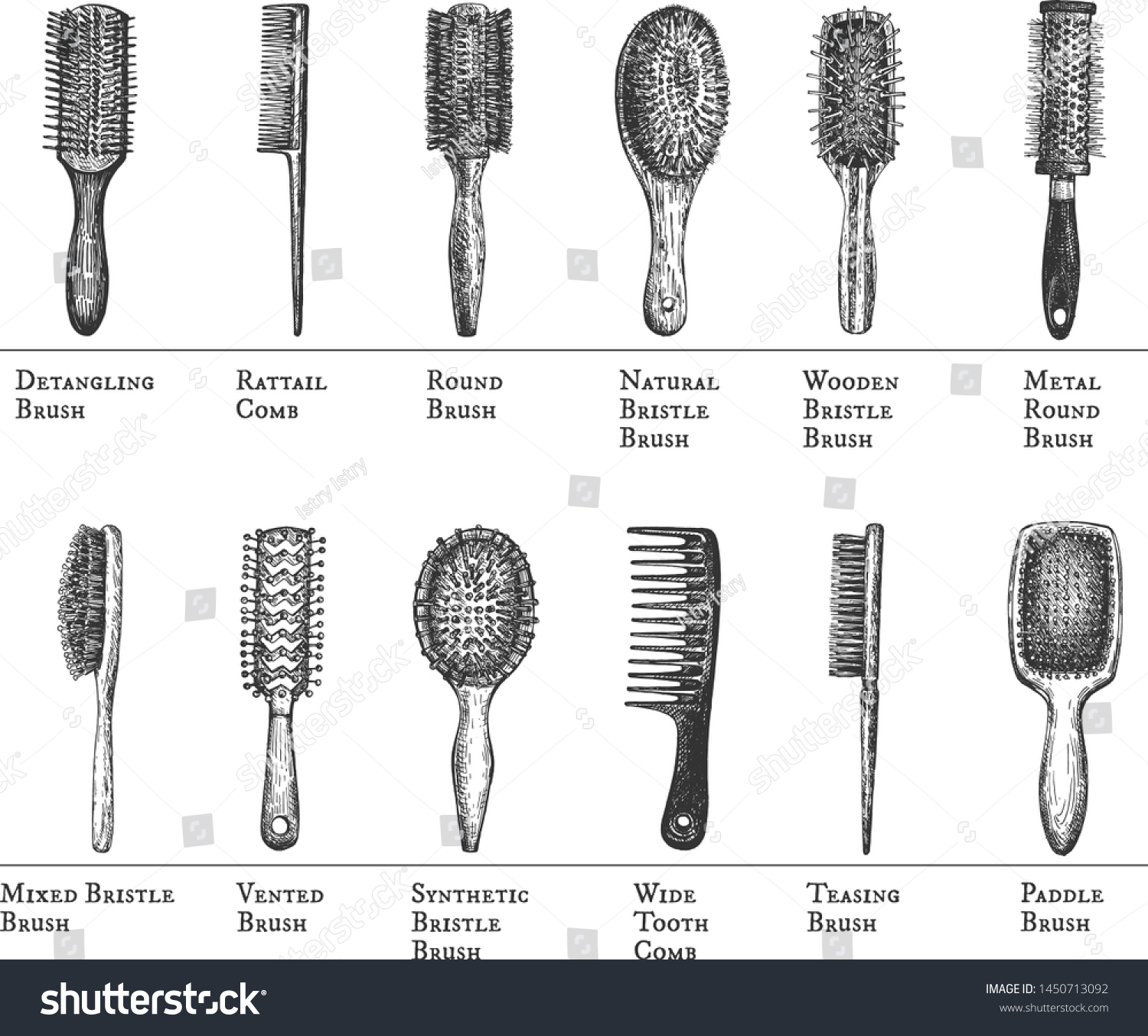 natural hair combs and brushes