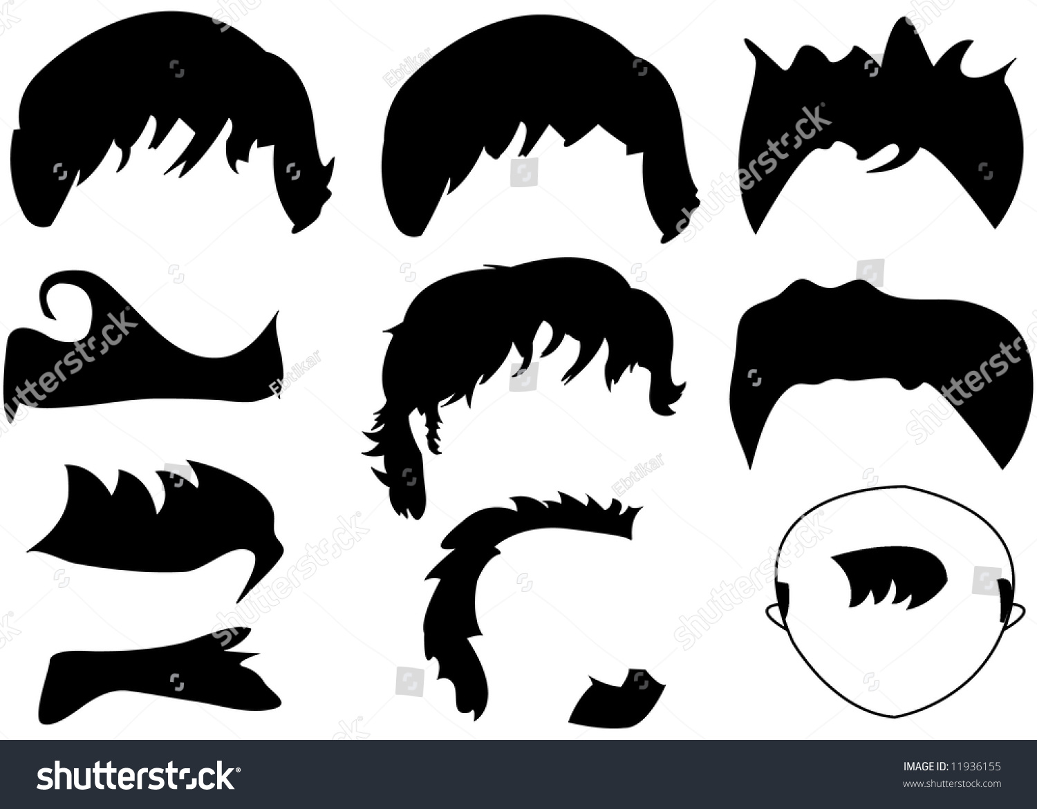 Haircuts Stock Vektorgrafik Lizenzfrei 11936155