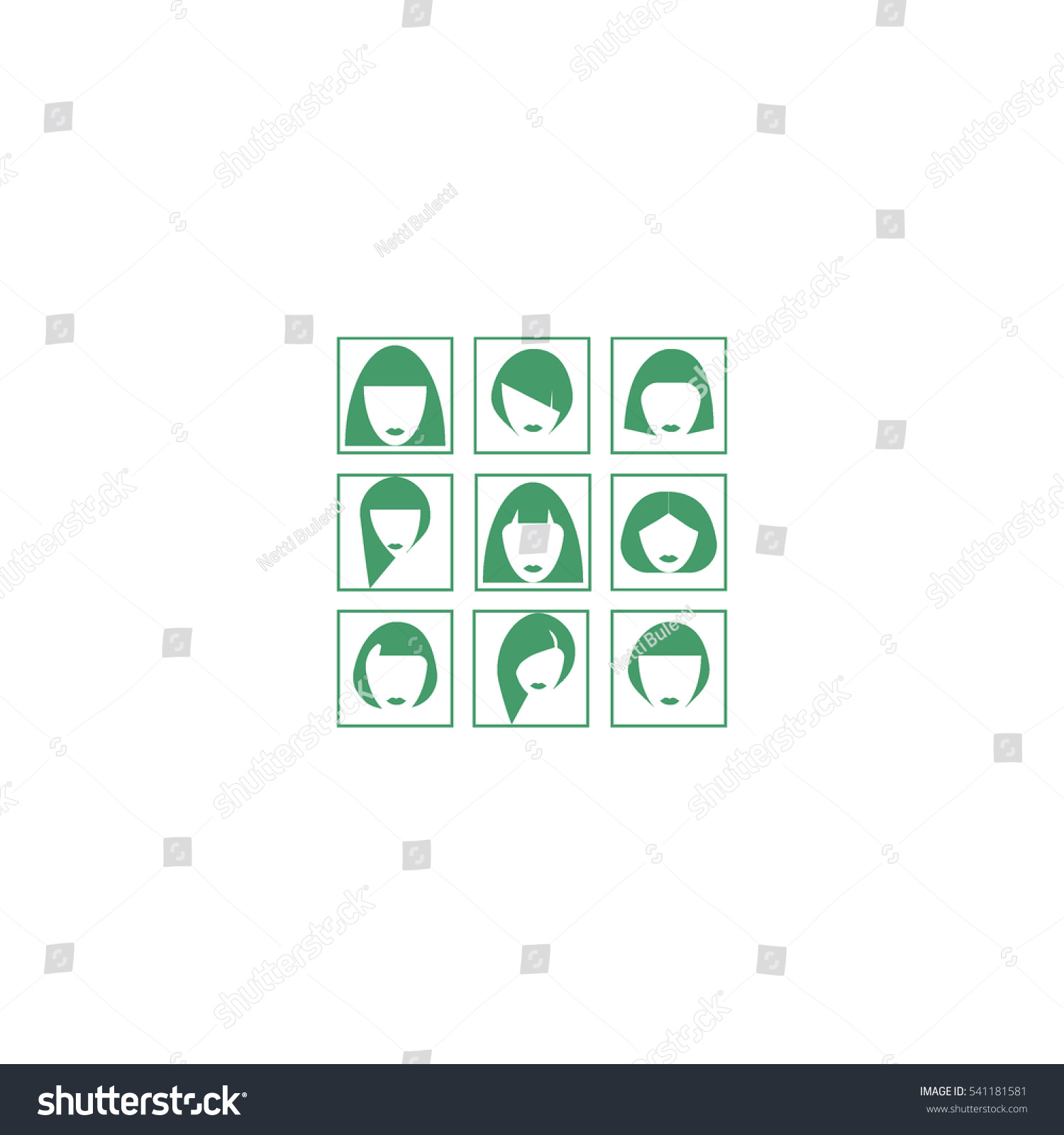 Hairdresser, A Beauty Salon, An Icon Stock Vector Illustration