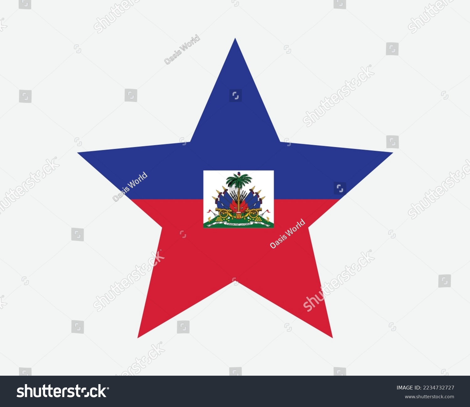 SVG of Haiti Star Flag. Haitian Star Shape Flag. Republic of Haiti Country National Banner Icon Symbol Vector Flat Artwork Graphic Illustration svg