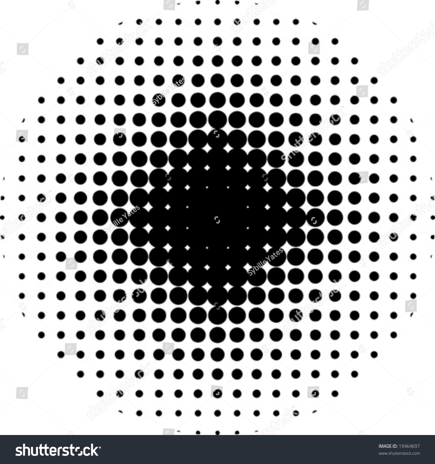 circle vector halftone Stock Pattern   Circle Shutterstock 19464697 Vector Halftone