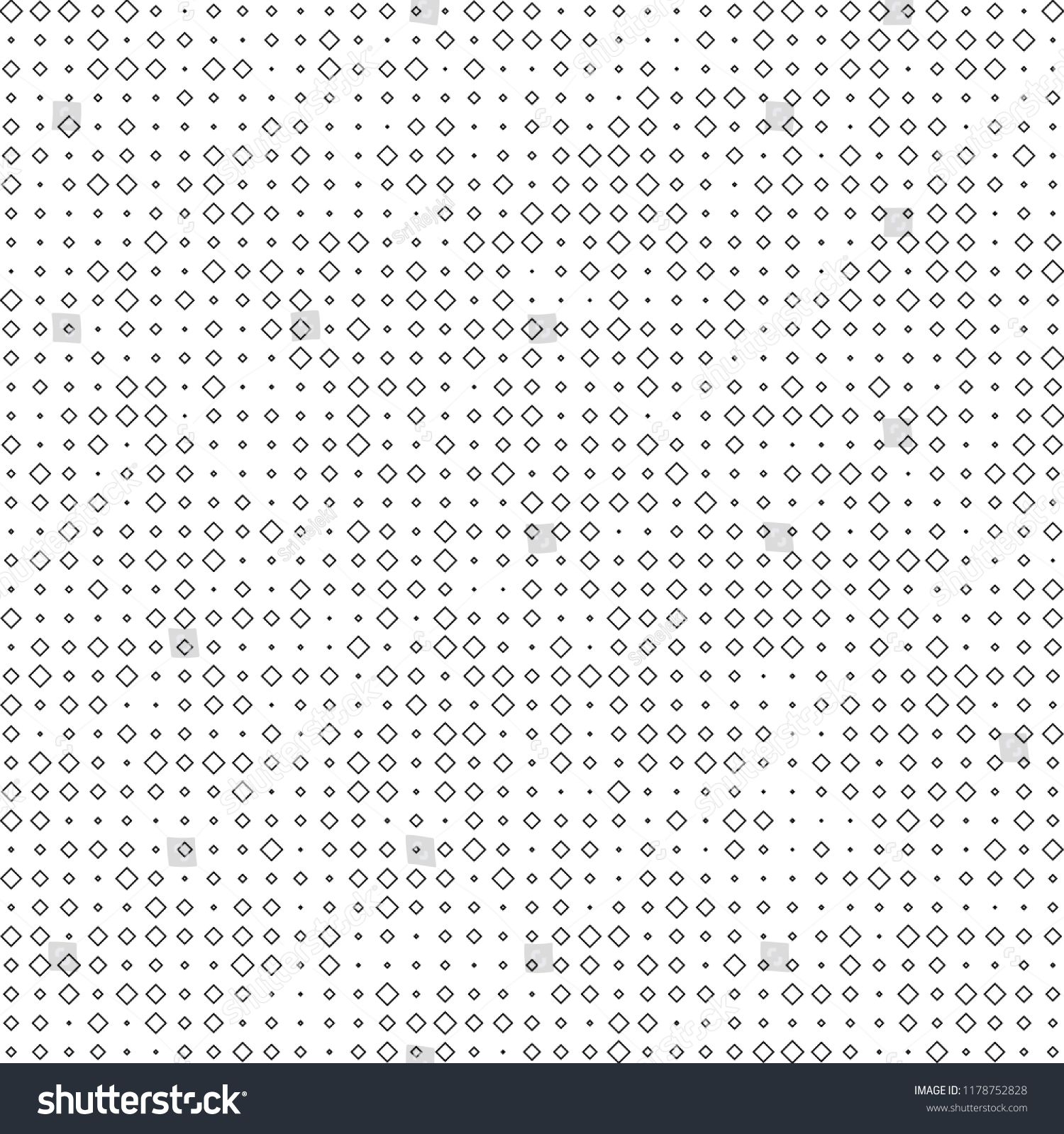 Halftone Rectangle Dots Vector White Background Stock Vector (Royalty ...
