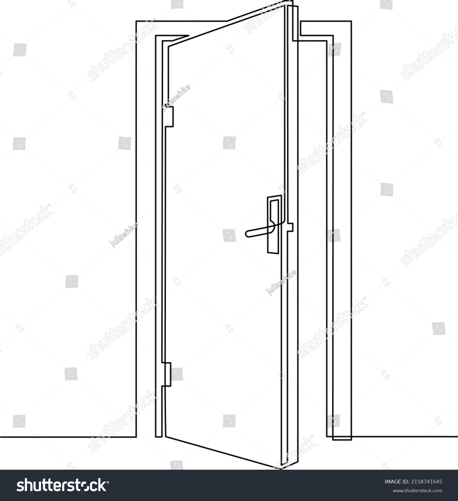 2,954 Office door line drawing Images, Stock Photos & Vectors ...